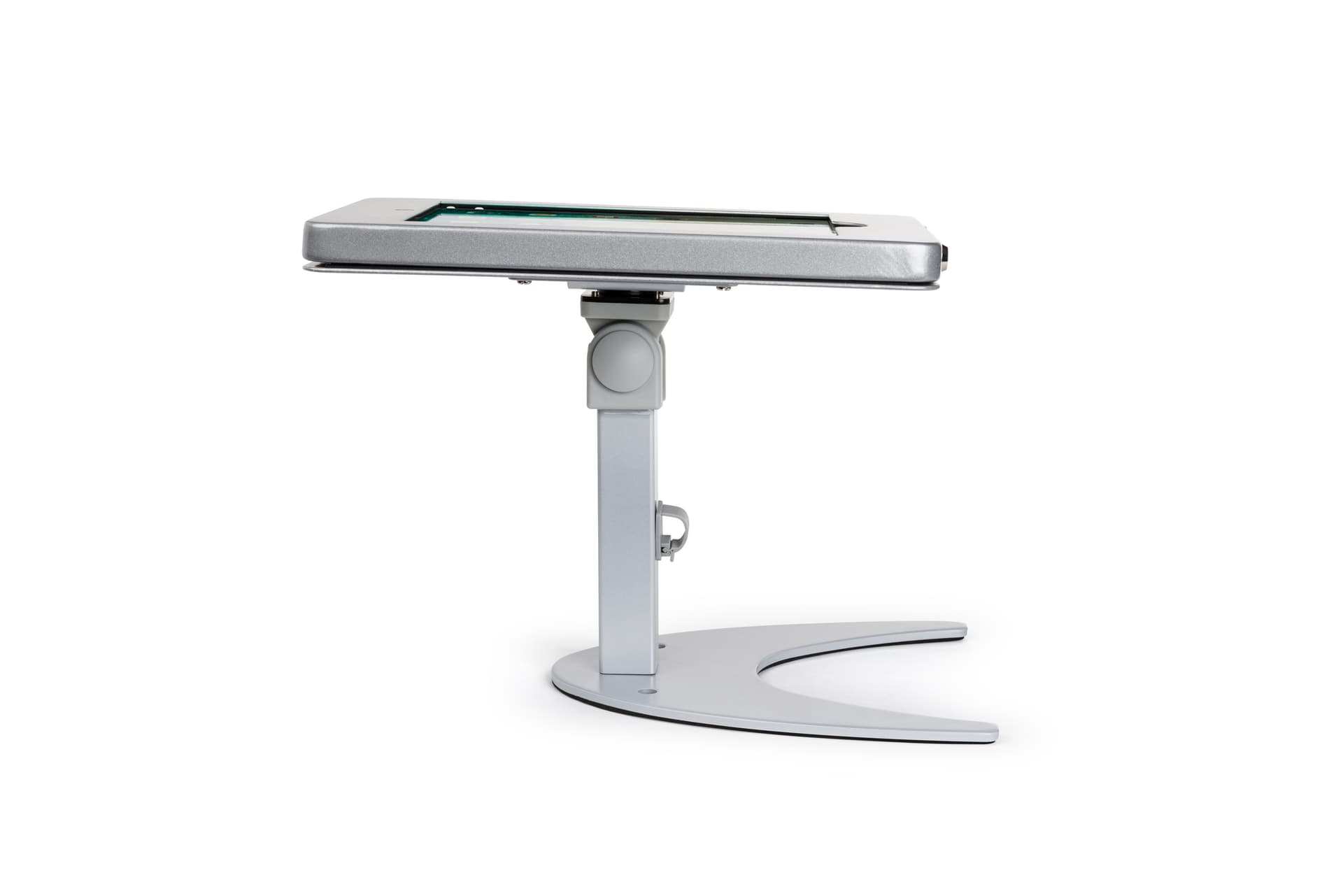 Countertop iPad Pro tablet holder stand with slim side profile