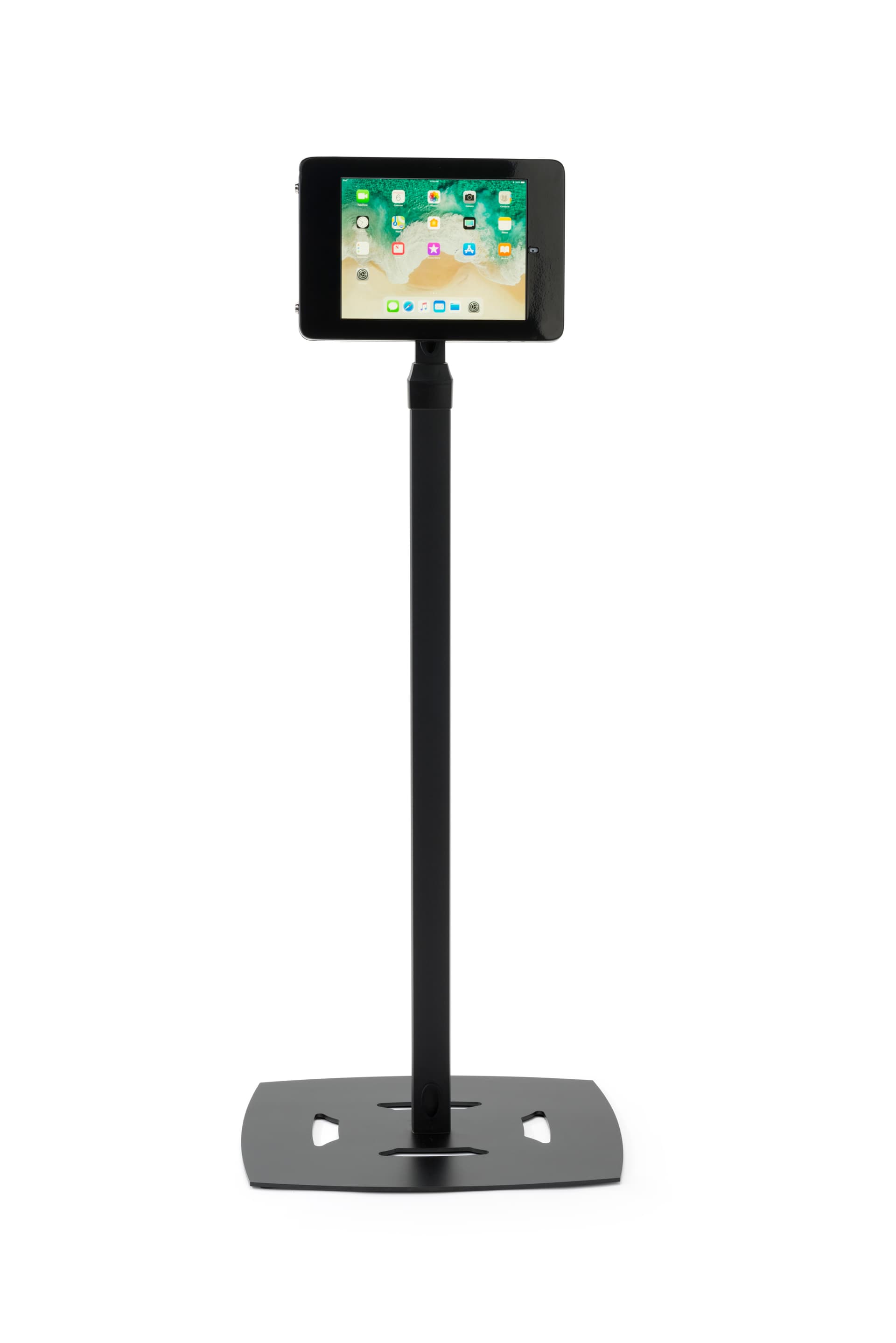 iPad Pro freestanding floor kiosk in landscape mode