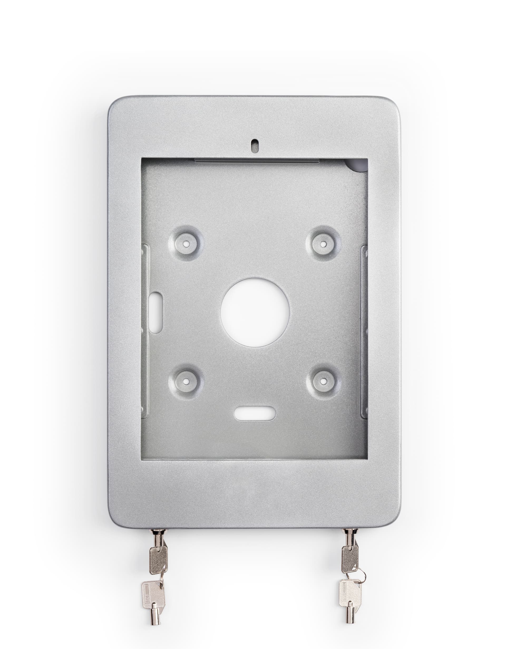 iPad Pro POS floor stand with locking enclosure