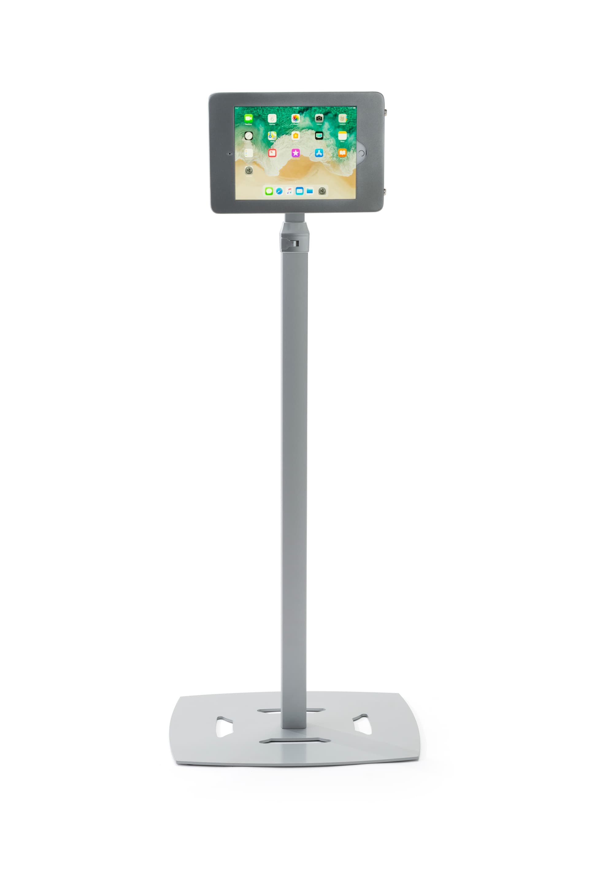 iPad Pro tablet floor stand in landscape orientation