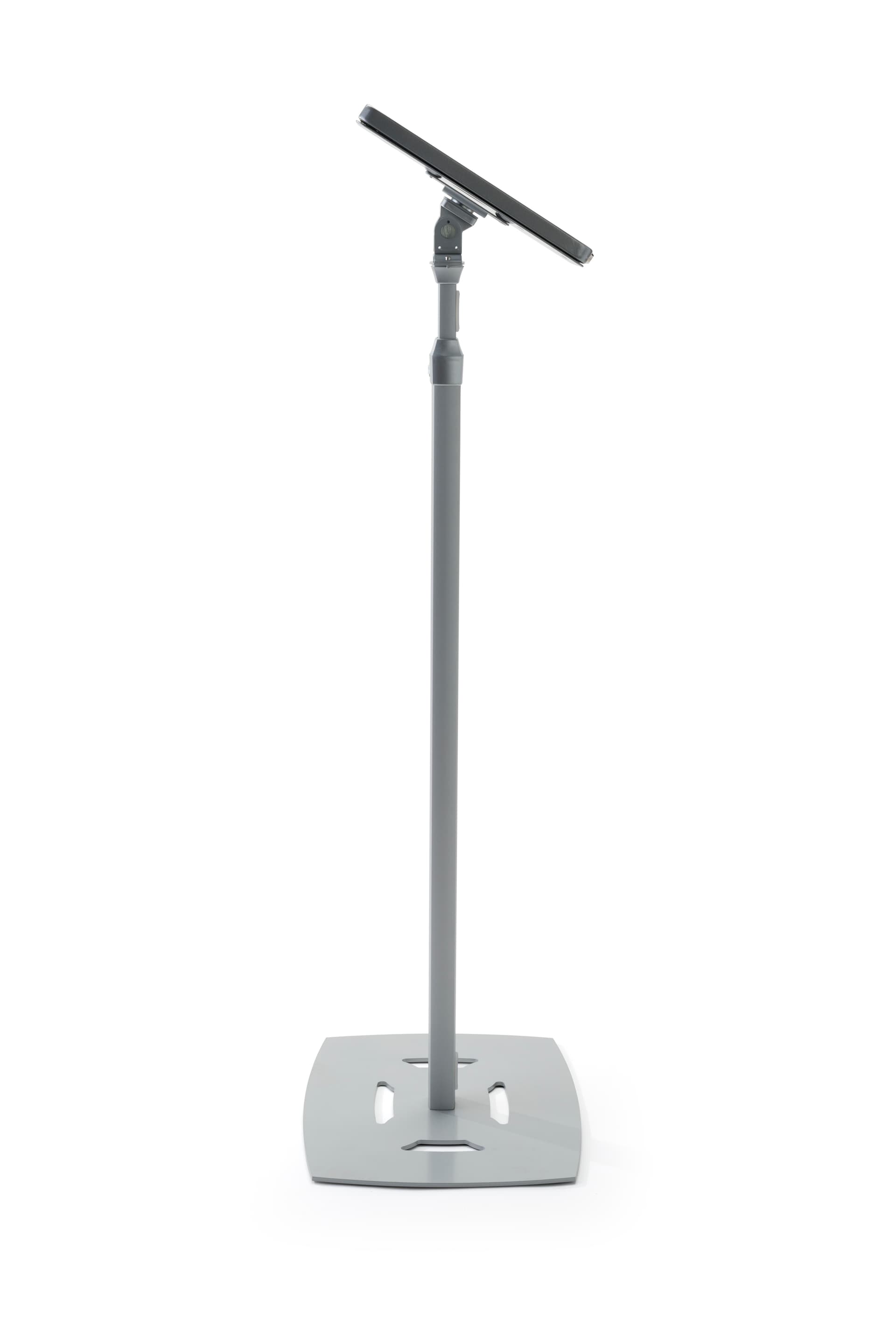 iPad Pro tablet floor stand with angle adjustment options
