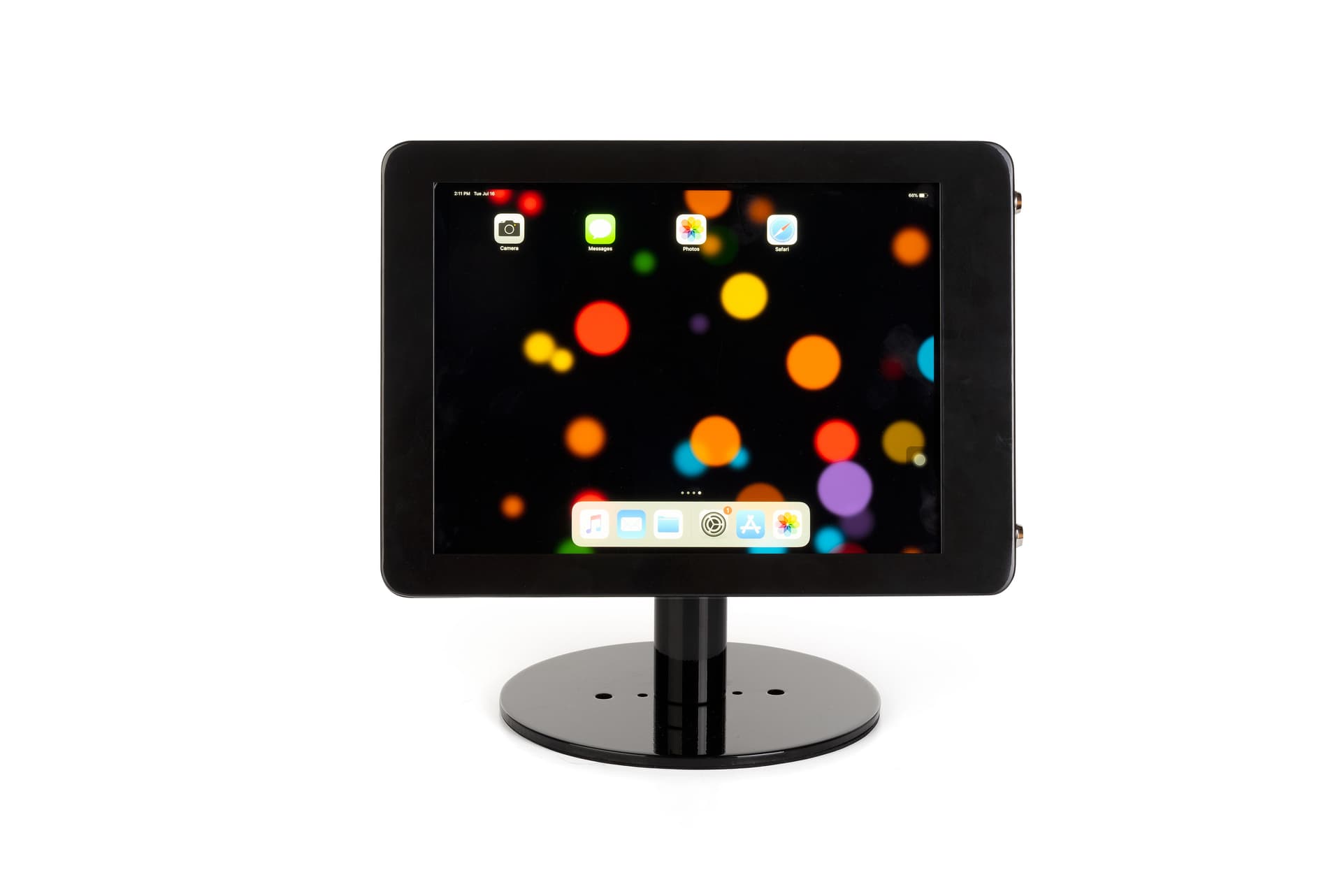 iPad Pro POS stand with 360 degree rotating enclosure 