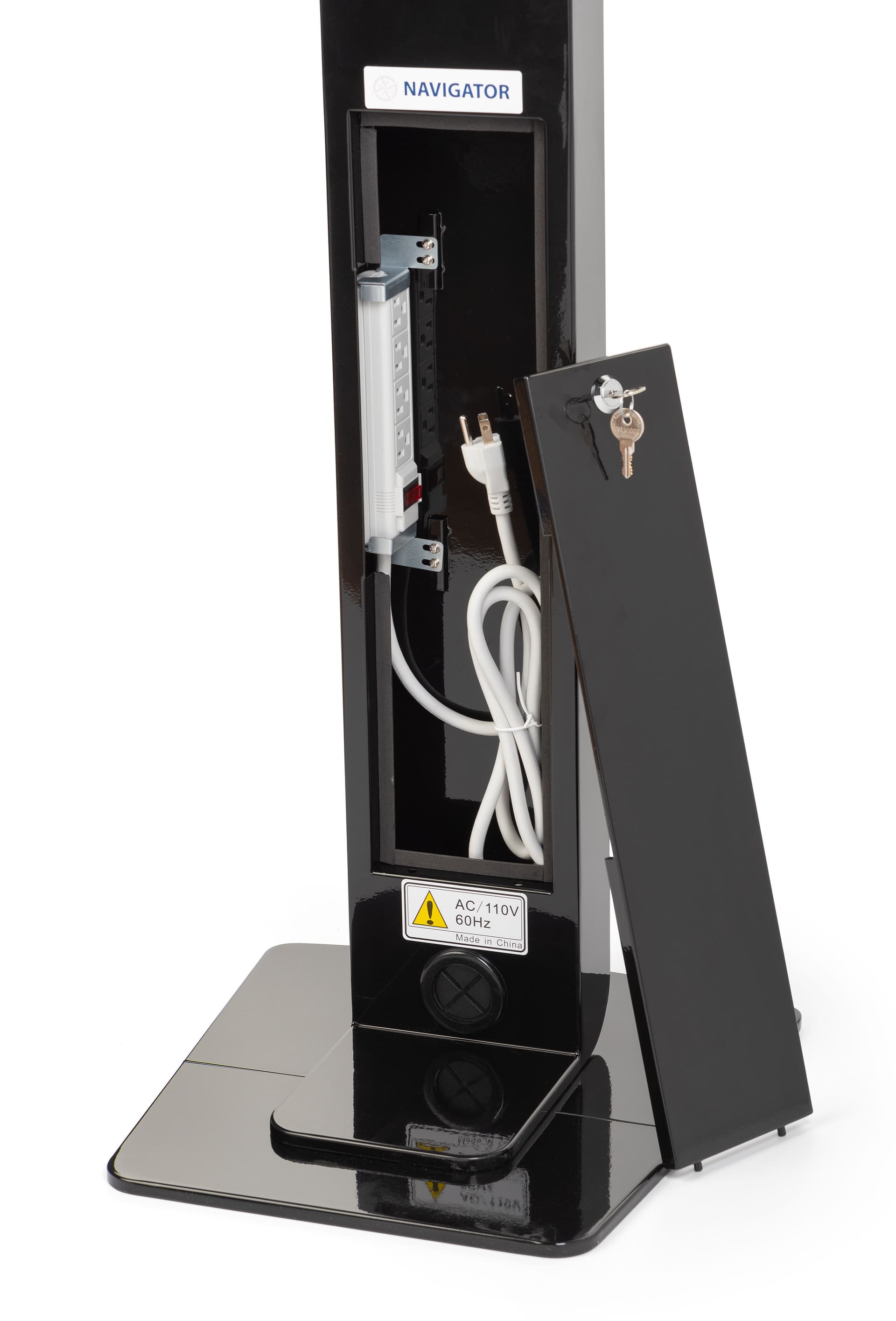 iPad pro 11 tablet stand with locking cable management compartment 