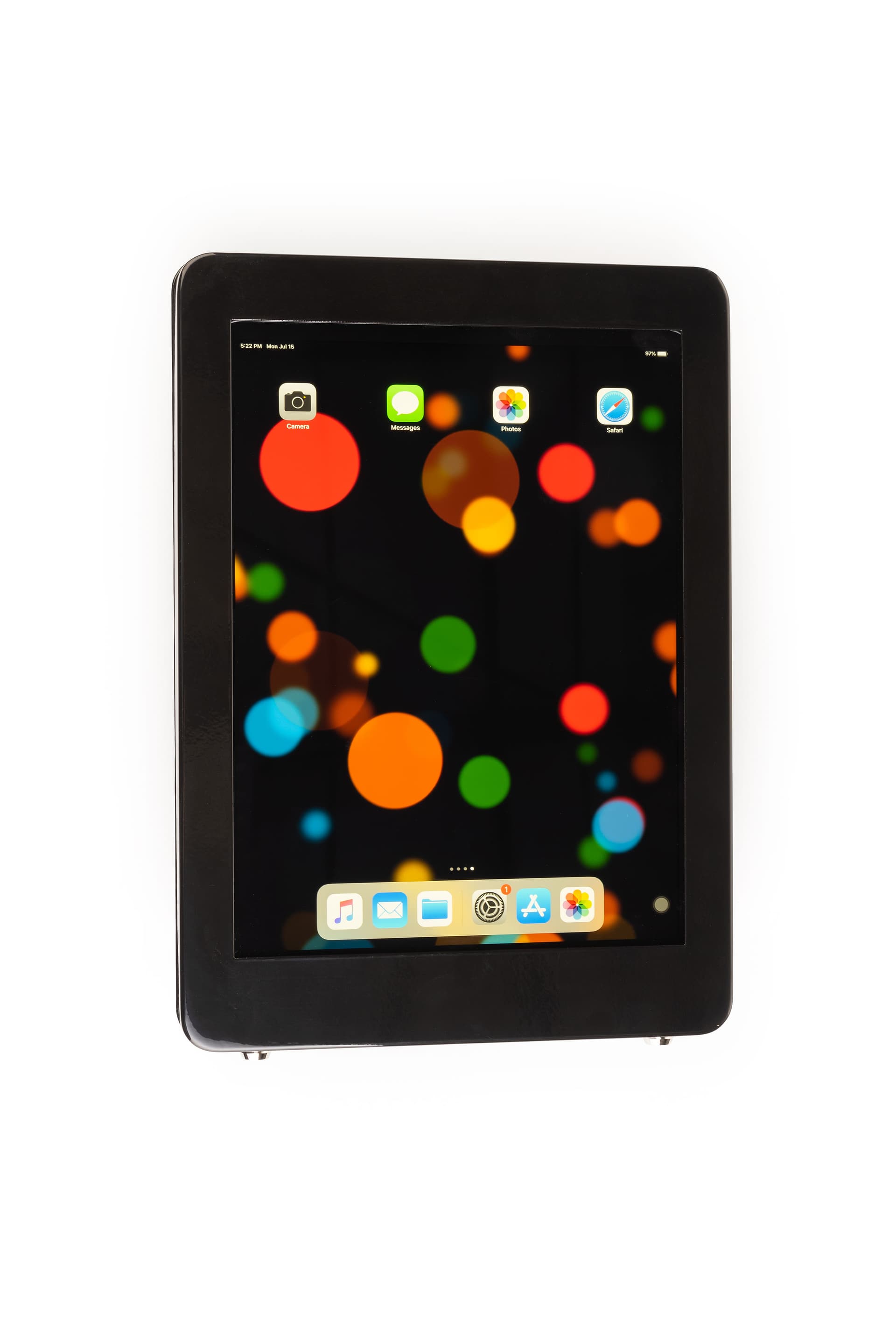 iPad POS kiosk with rounder corners and modern contemporary design 