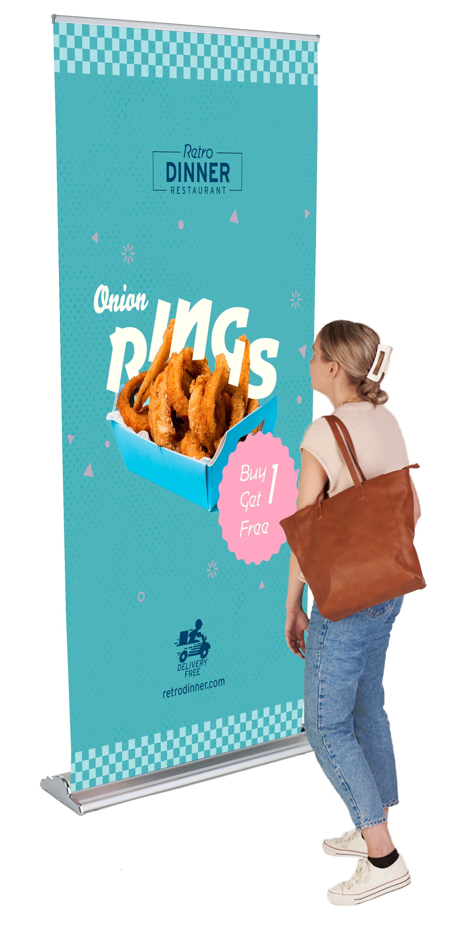 31” Custom Vinyl Banner Stand