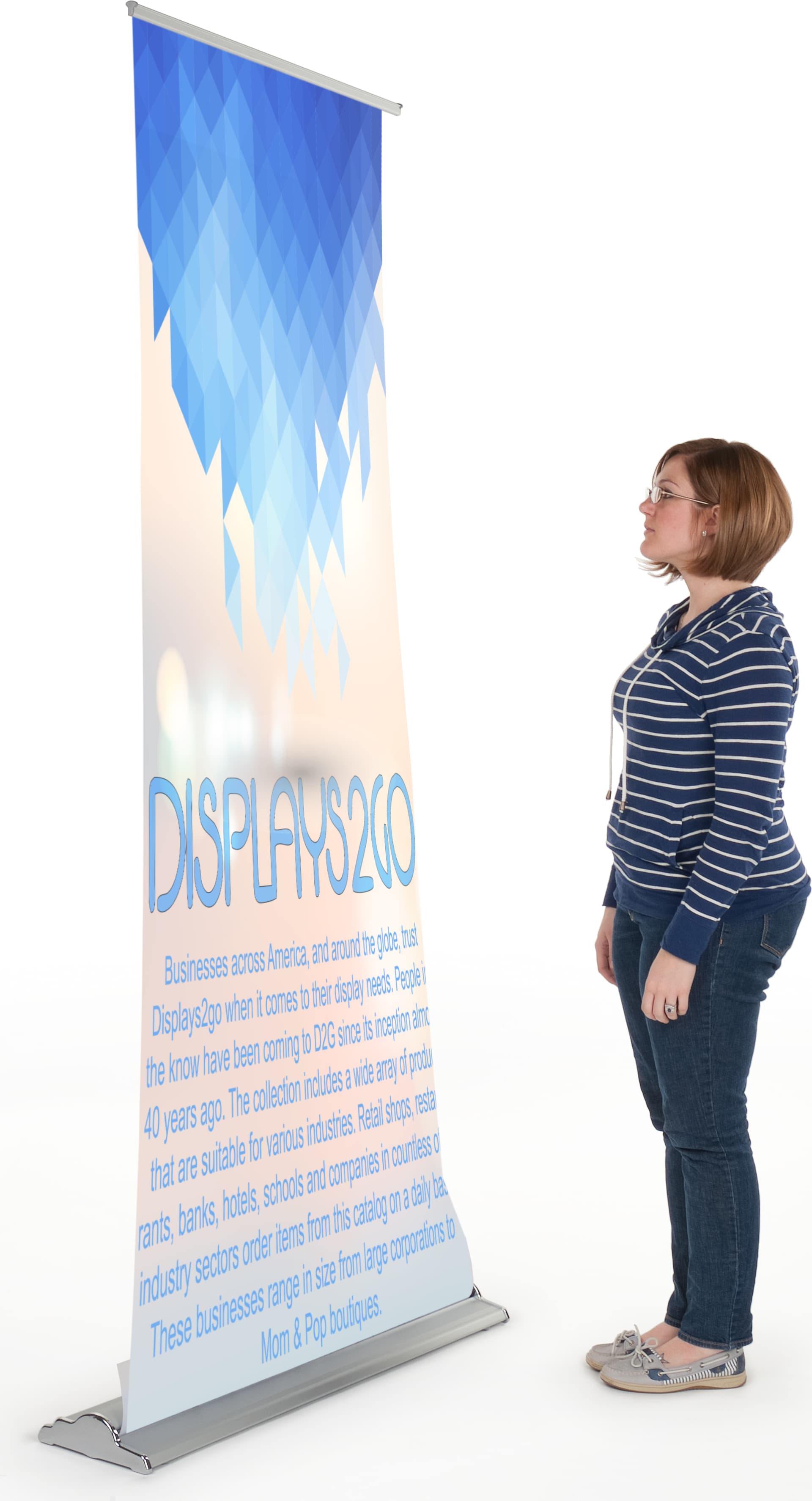 39” Custom Vinyl Banner Stand