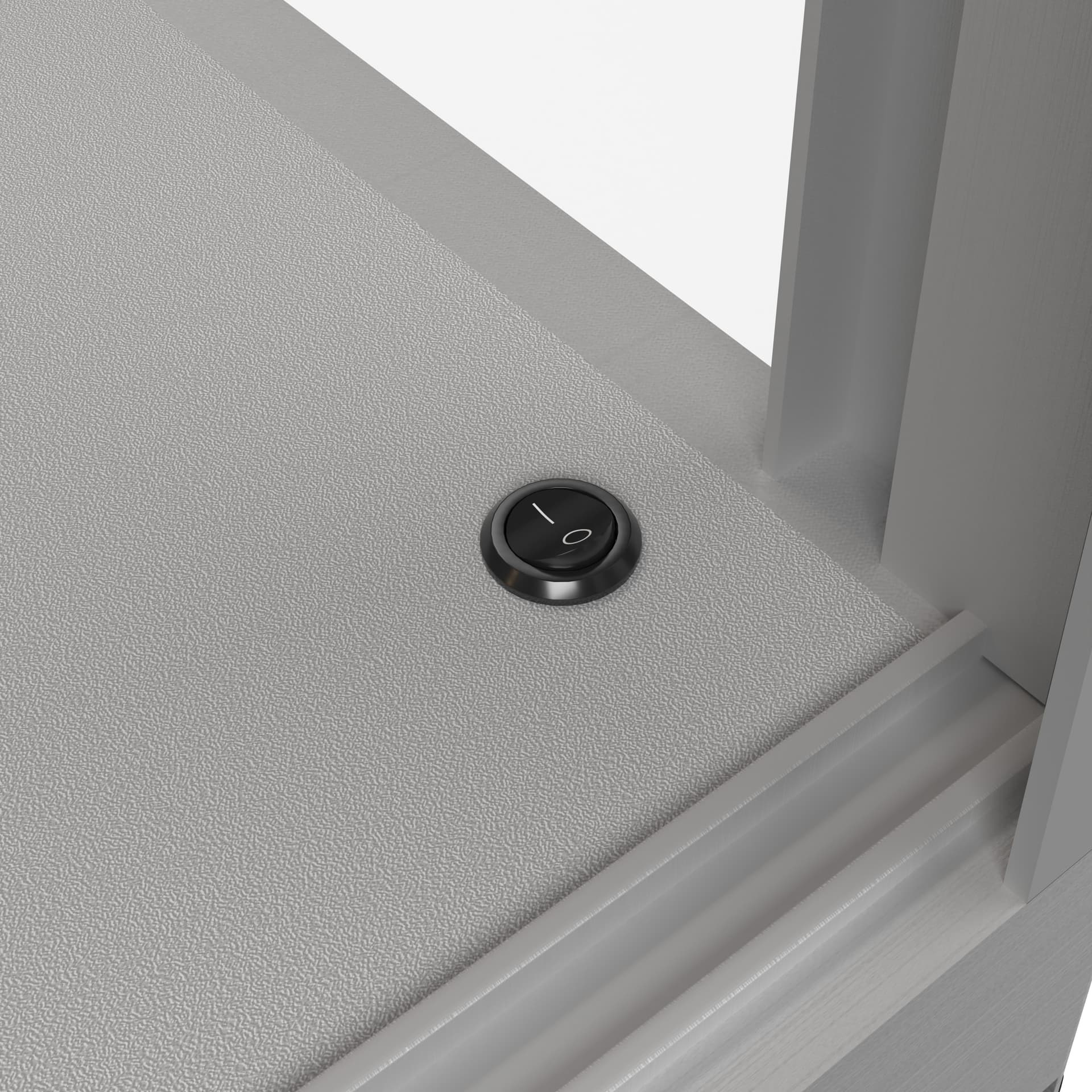 LED glass store counter power switch