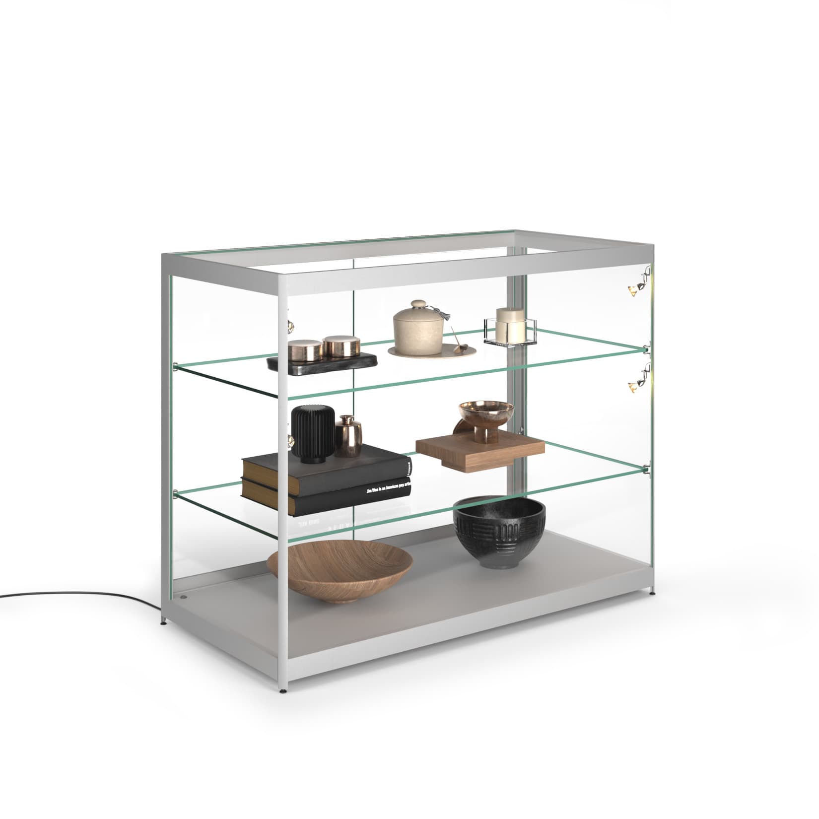 48" LED Glass Store Counter