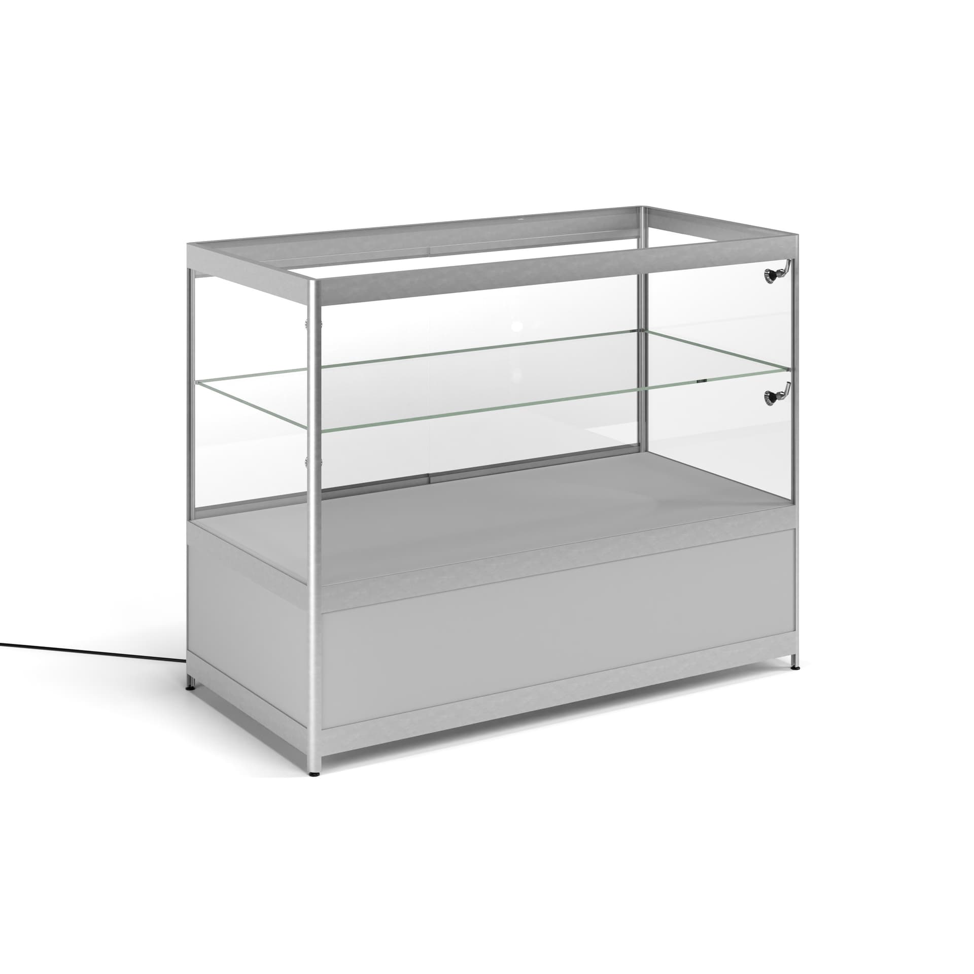 Tempered Glass Display Counter with LED Lights