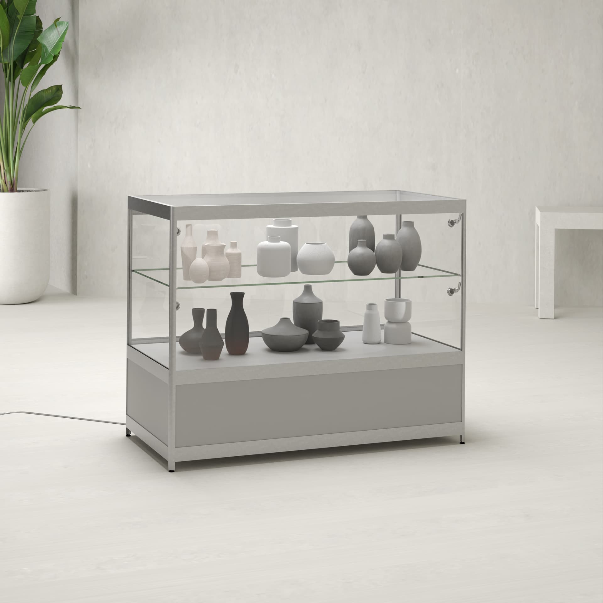 Display counter in retail setting