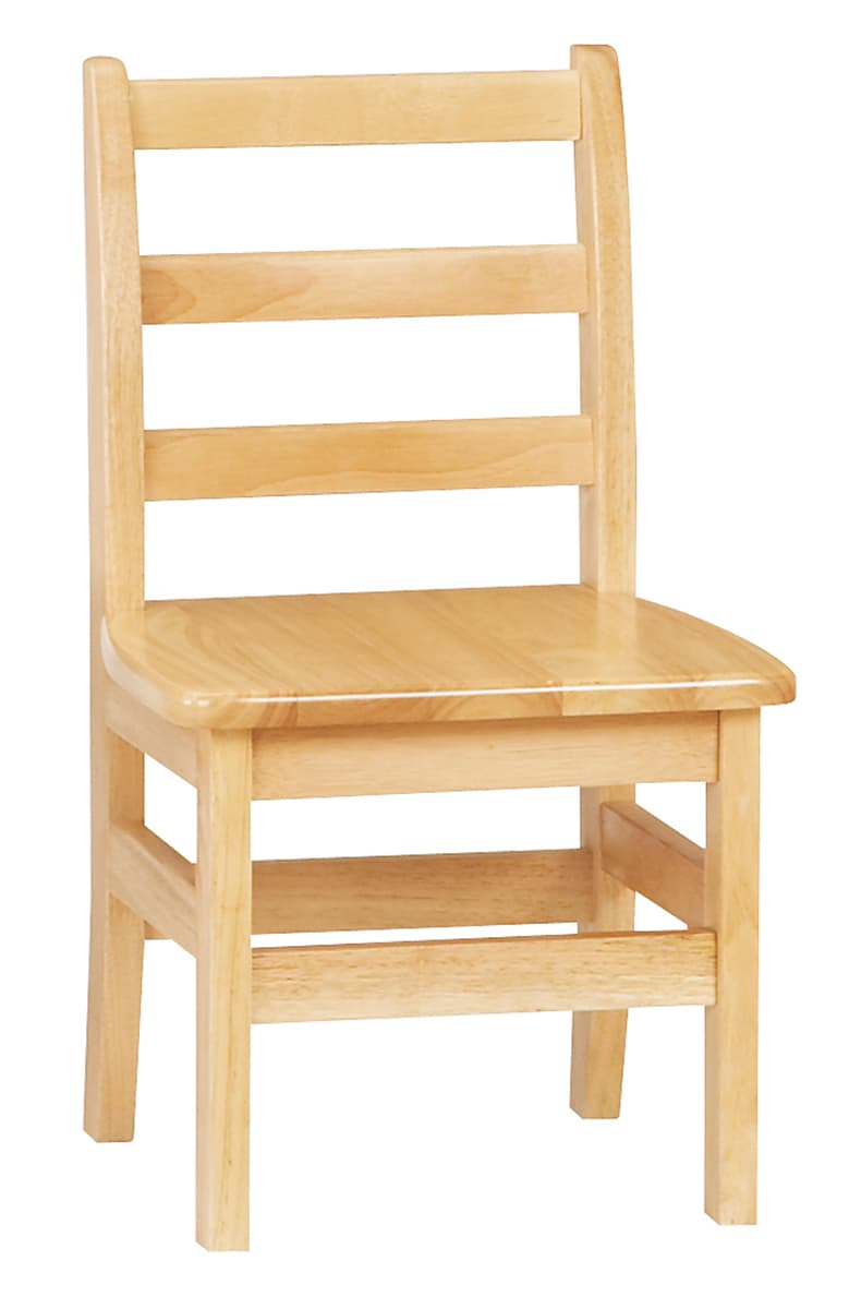 12" Classroom Chair with Ladder Back Style