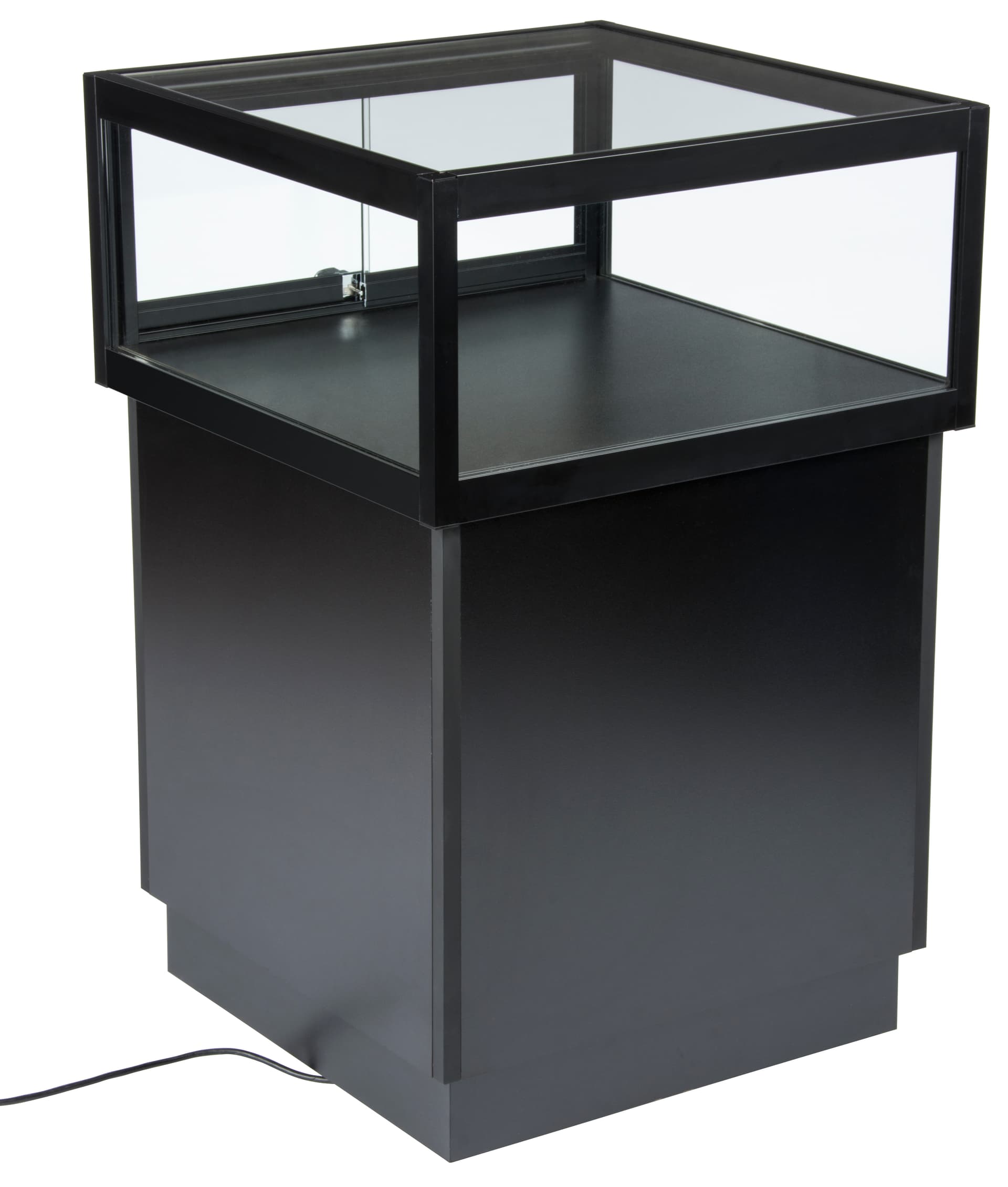 LED Display Case Pedestal with Tempered Glass