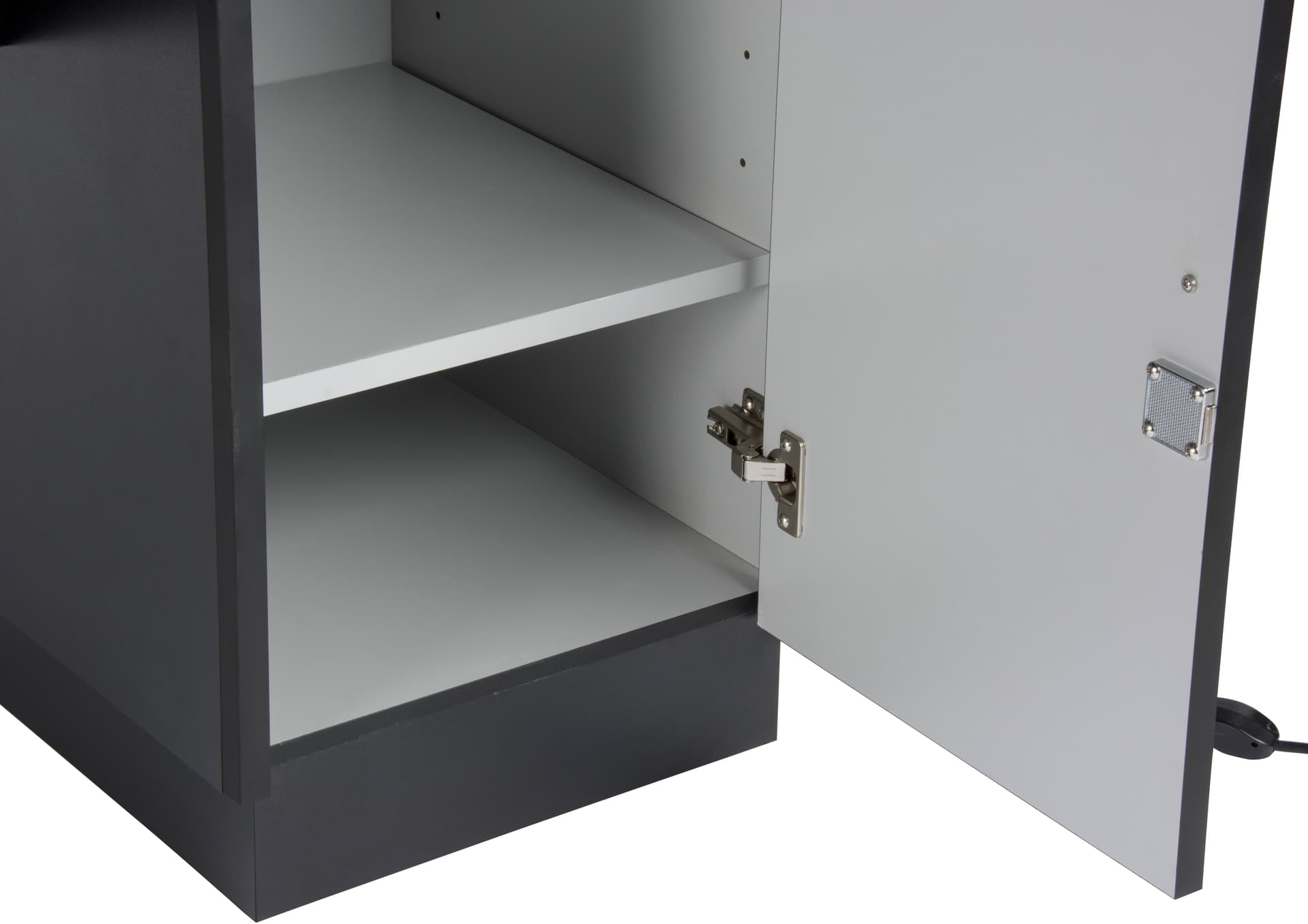 Locking Jewelry Display Case with Removable Storage Shelves