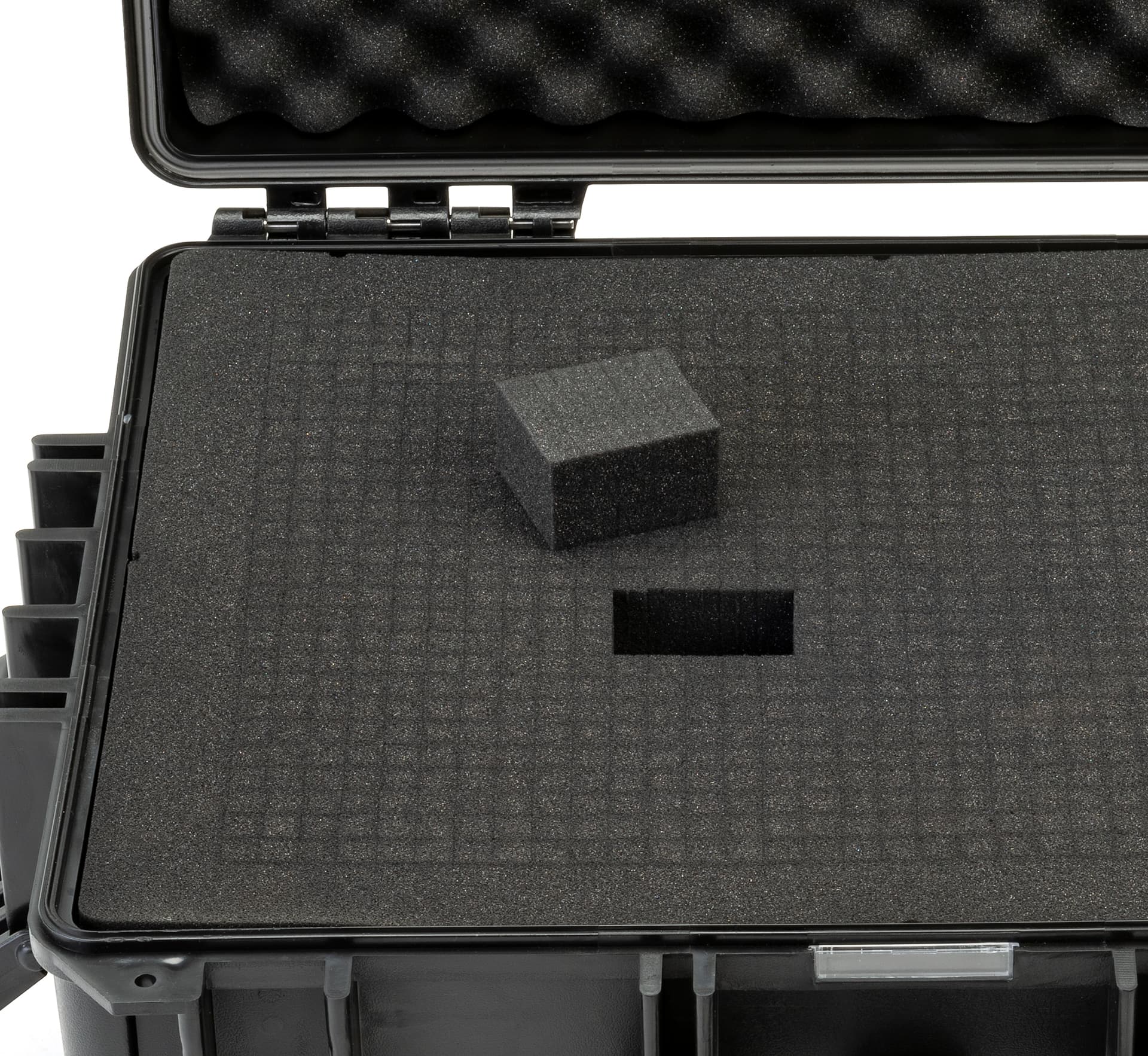 Cubed foam sheets with easily removable pre-scored inserts