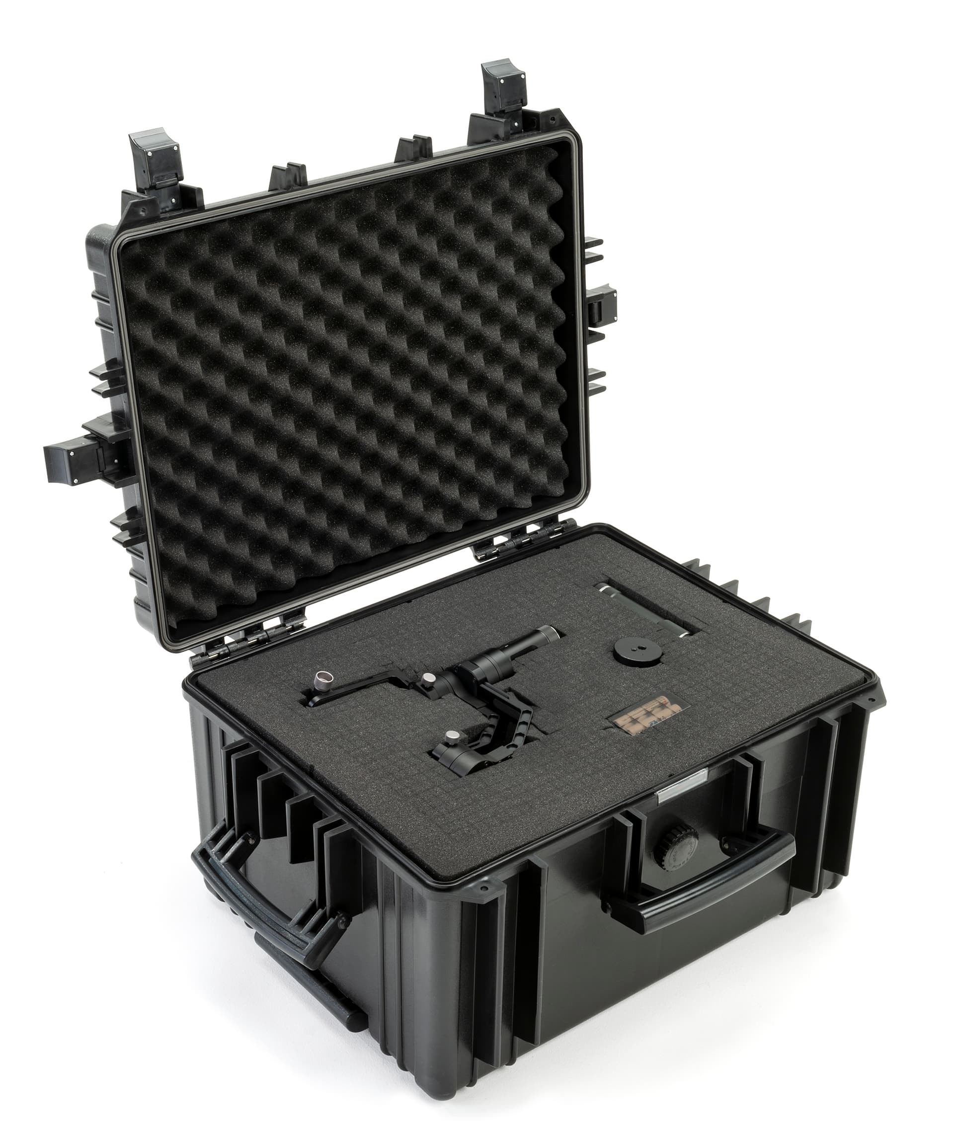 Cubed foam sheets case inserts cushioning for cameras and electronic equipment