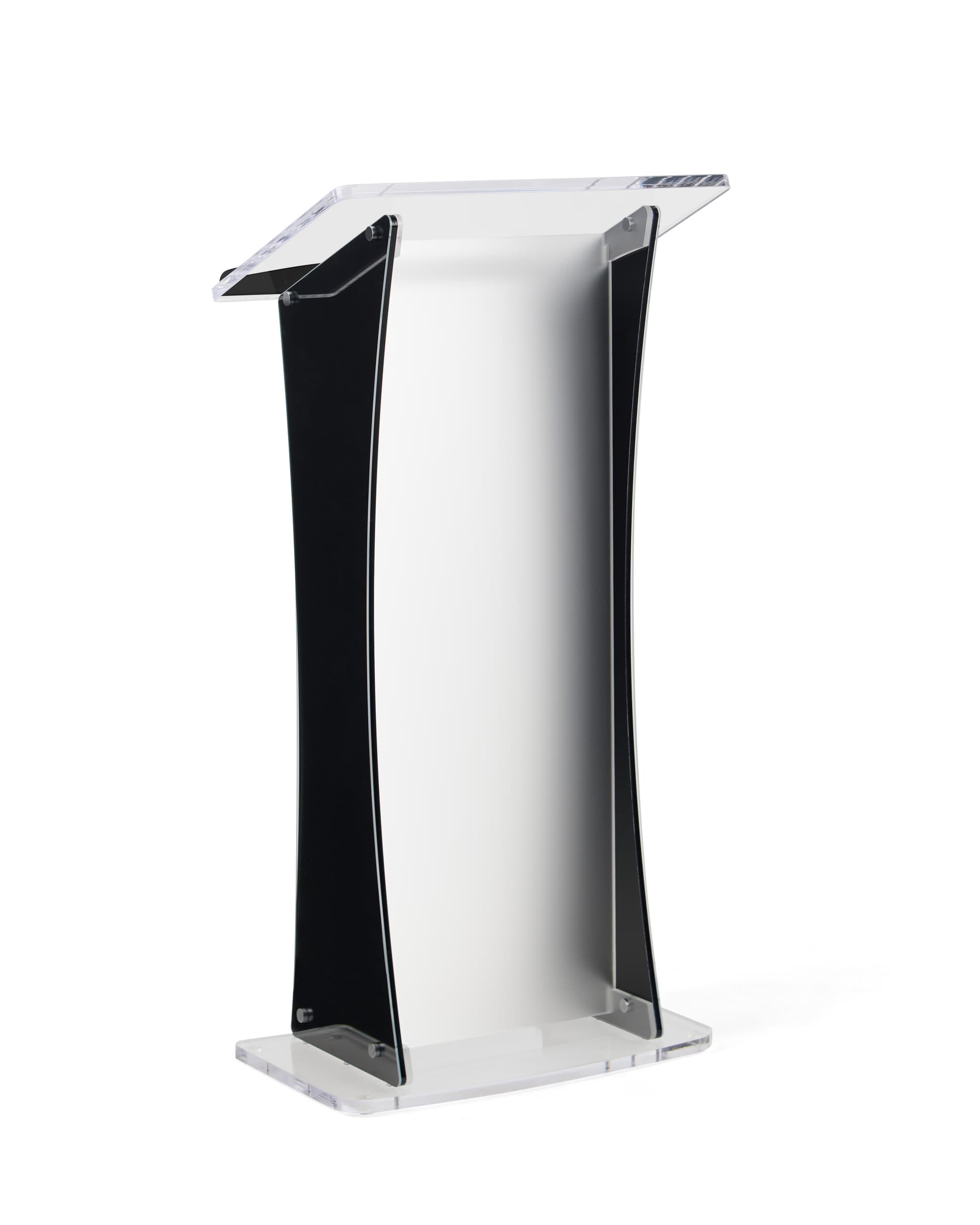 Collapsible acrylic podium made with sustainable materials