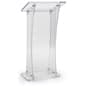 Acrylic Podium for Floor with Collapsible Design, Easy Assembly 