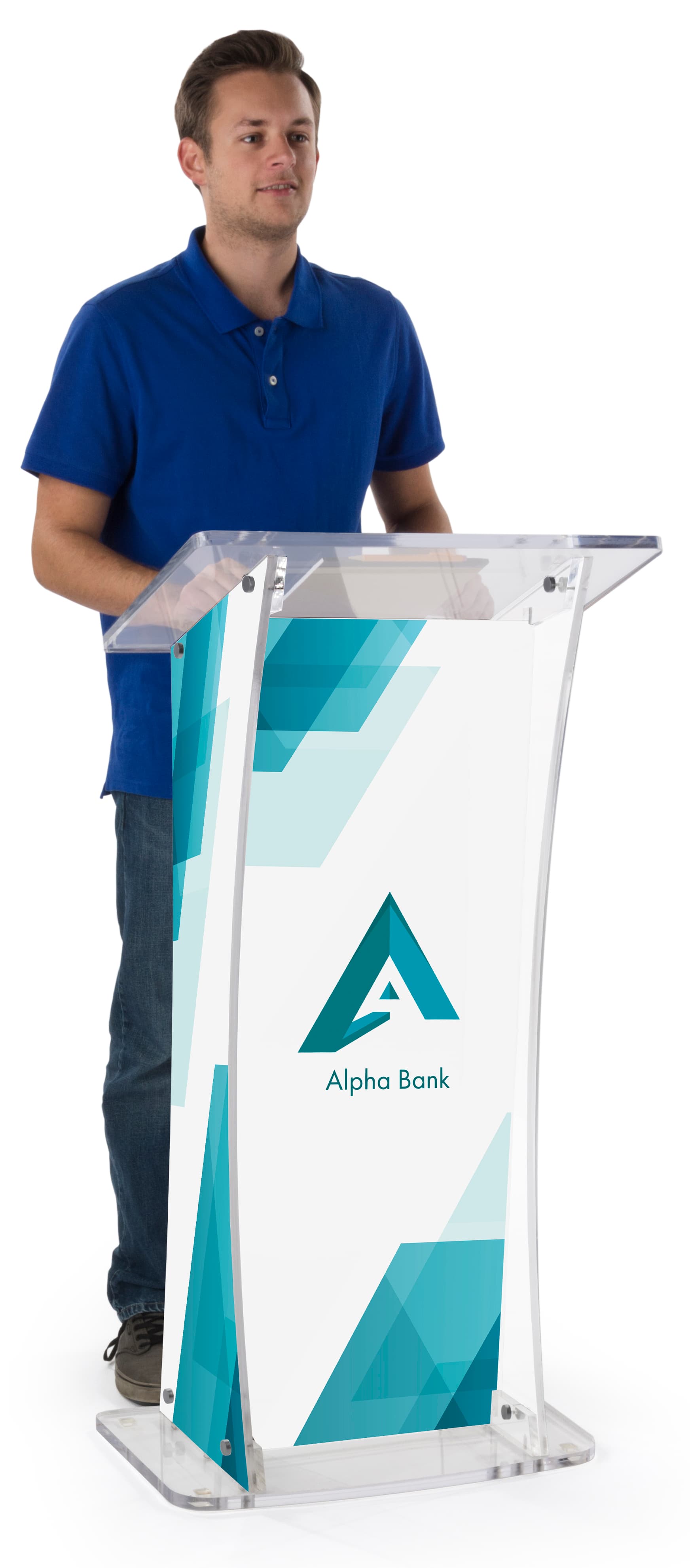 UV Modern Lectern with Custom Design, Easy Assembly