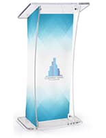 Non-Glare Lectern with Custom Design for Brand Exposure