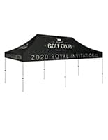 10x20 pop up event canopy with custom printed graphics