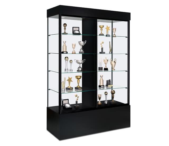 Glass Display Case with Lights | Adjustable Shelves | Displays2Go