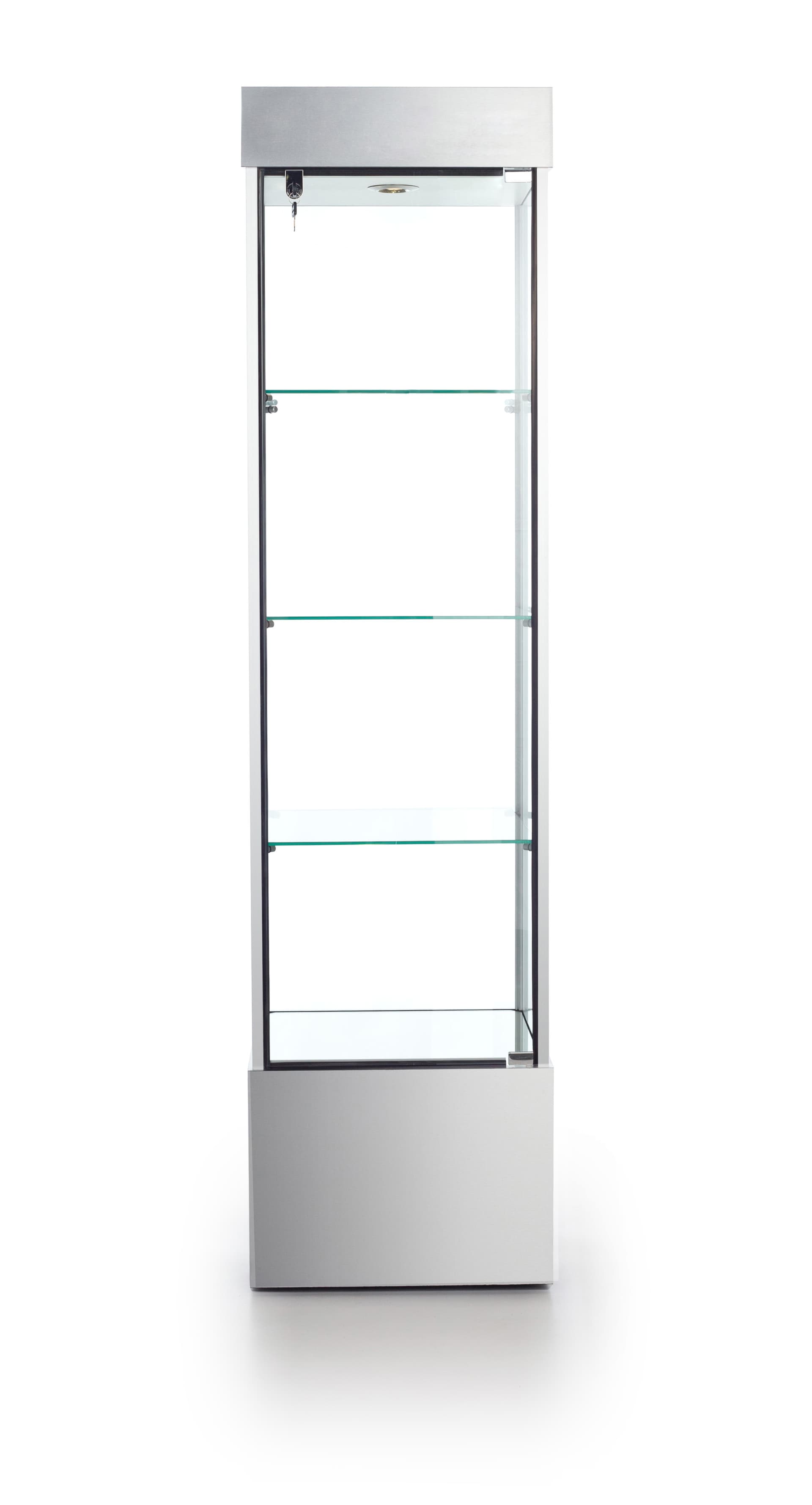 Tower Display Case | Silver Laminate with Square Shaped Design ...