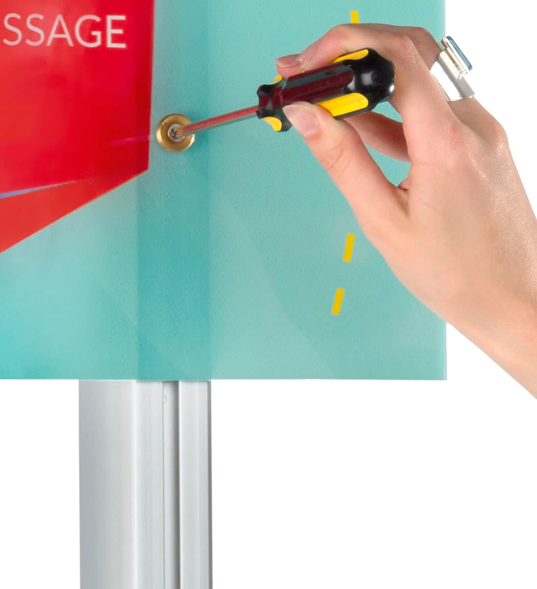 Custom Acrylic Panel Wall Sign Compatible with LSQC28 Series Posts