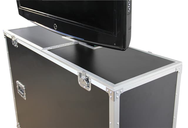 TV Shipping Case | Laminate Exterior with Electric Lift | Displays2Go