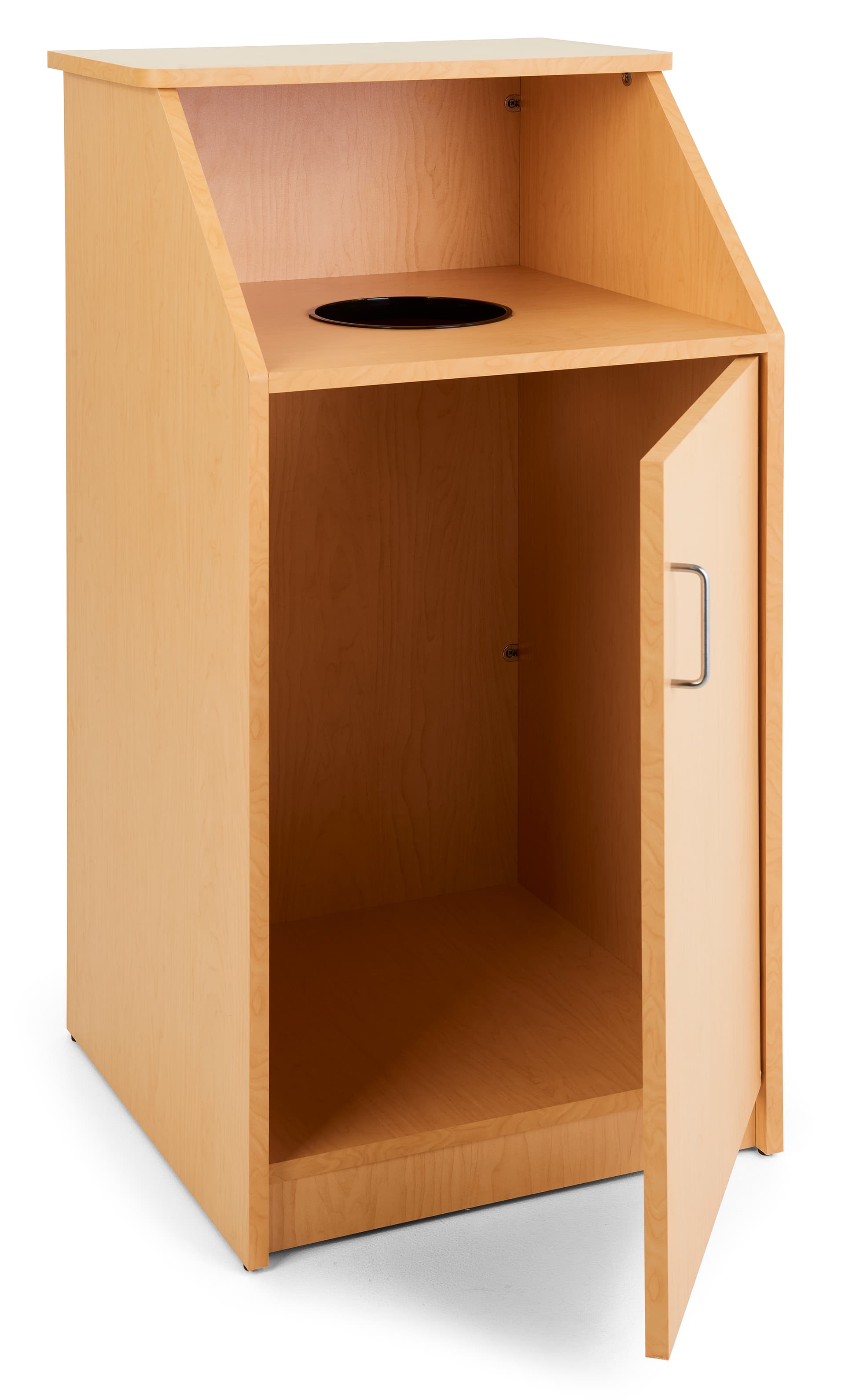 Top-Loading Restaurant Receptacle, 21" Shelf