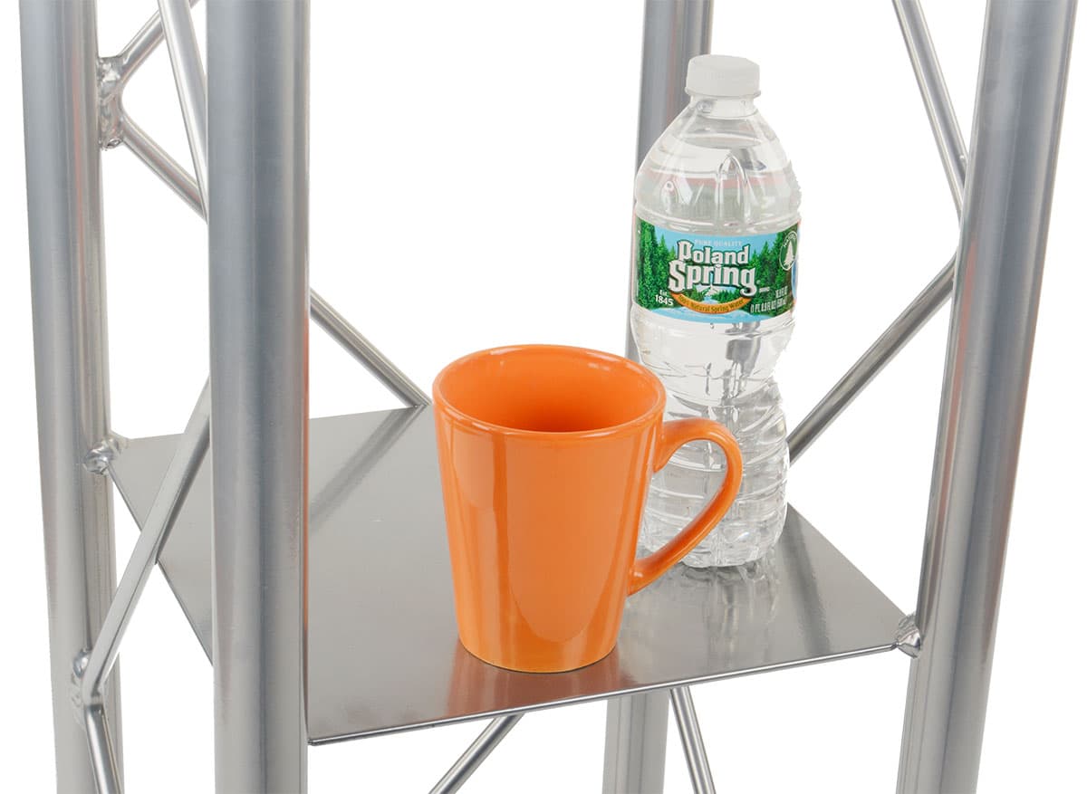 Silver Steel Podium Stand