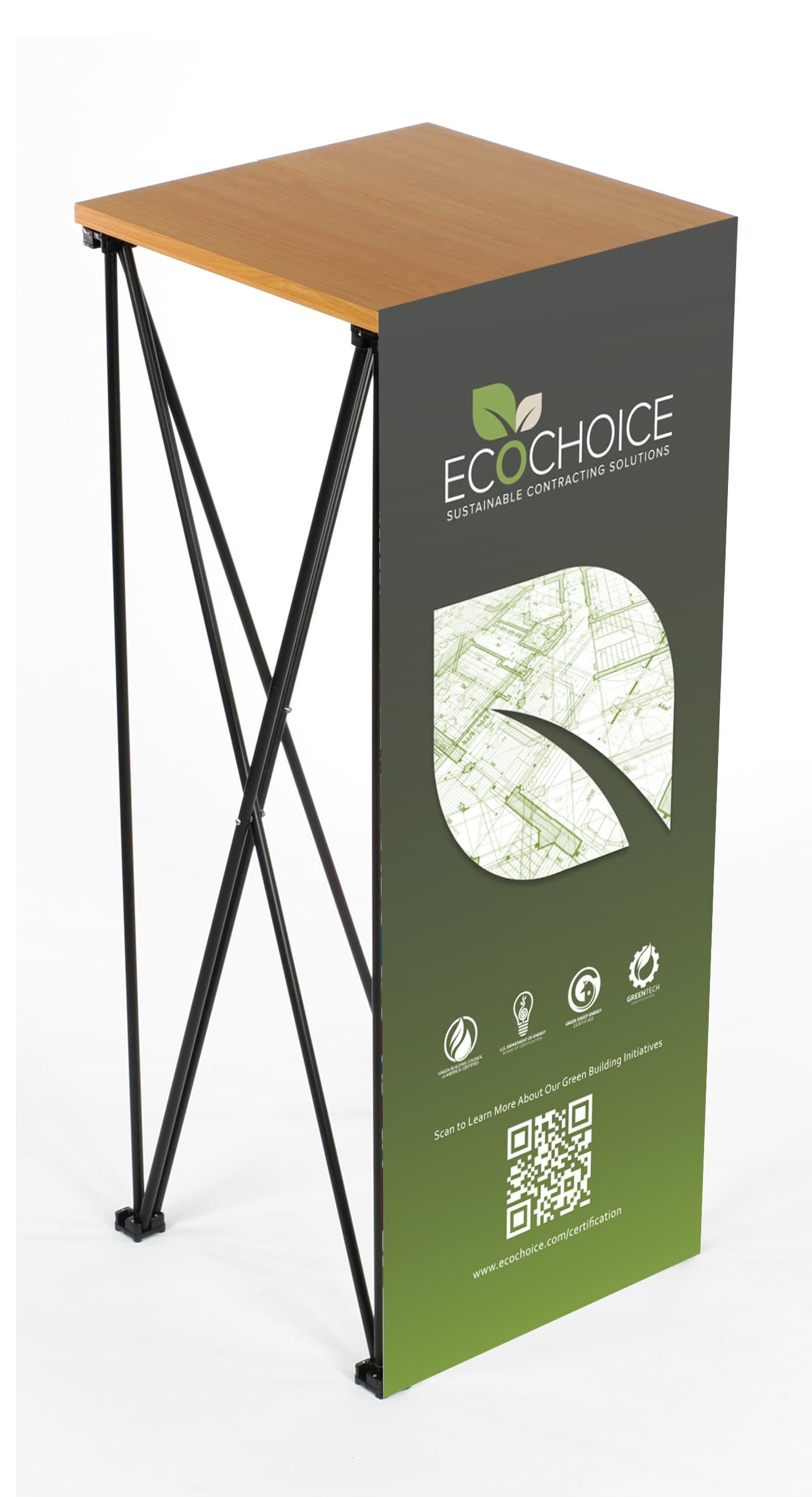 custom advertising stand