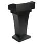 MDF Podium for Floor, High Desktop Sides, Sliding Drawer, MDF – Multiple Colors