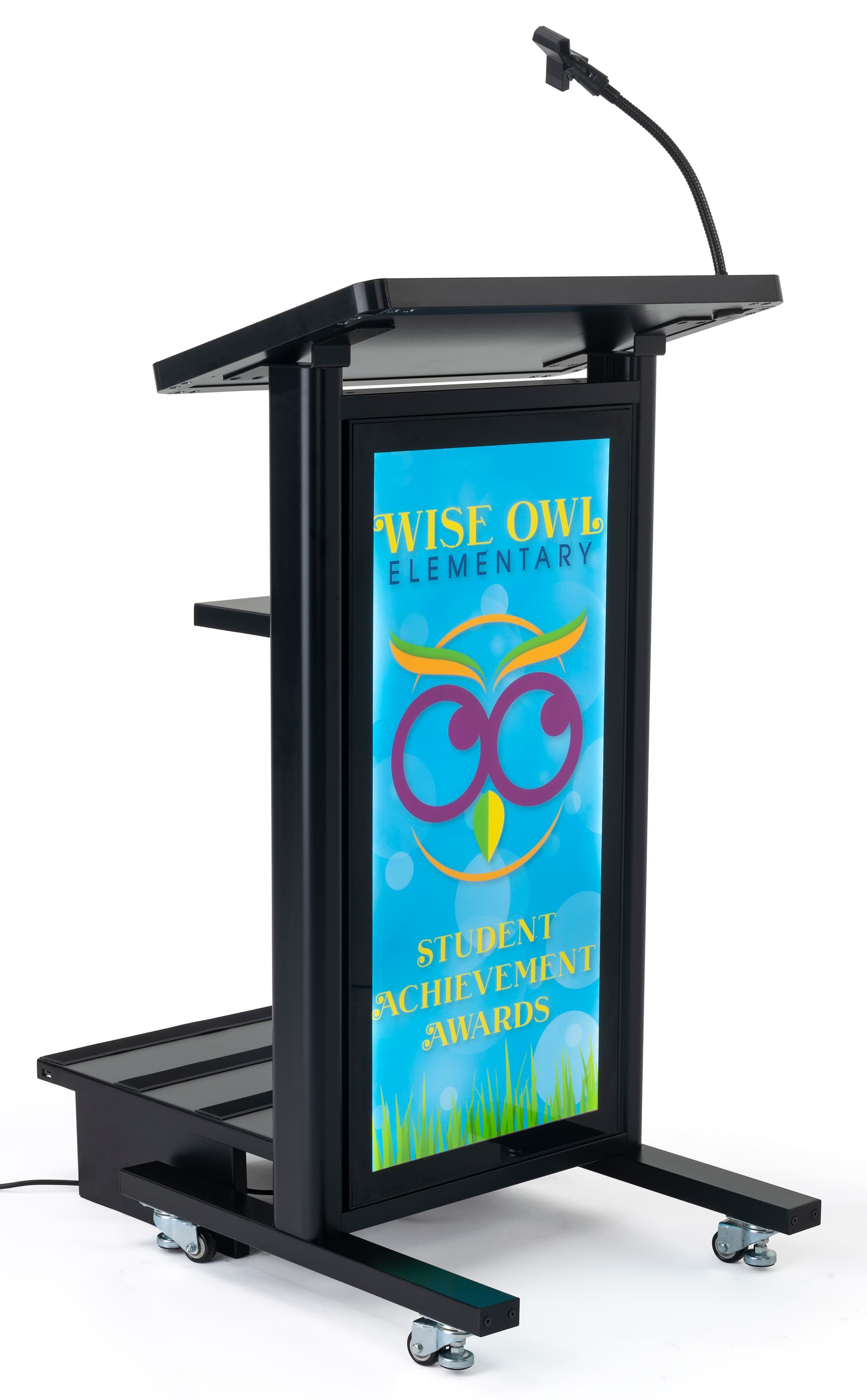 Replacement graphic for LCTN02LBGRCP on wheeled lectern