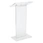 Clear Acrylic Lectern, Floor Standing w/ Large Reading Surface