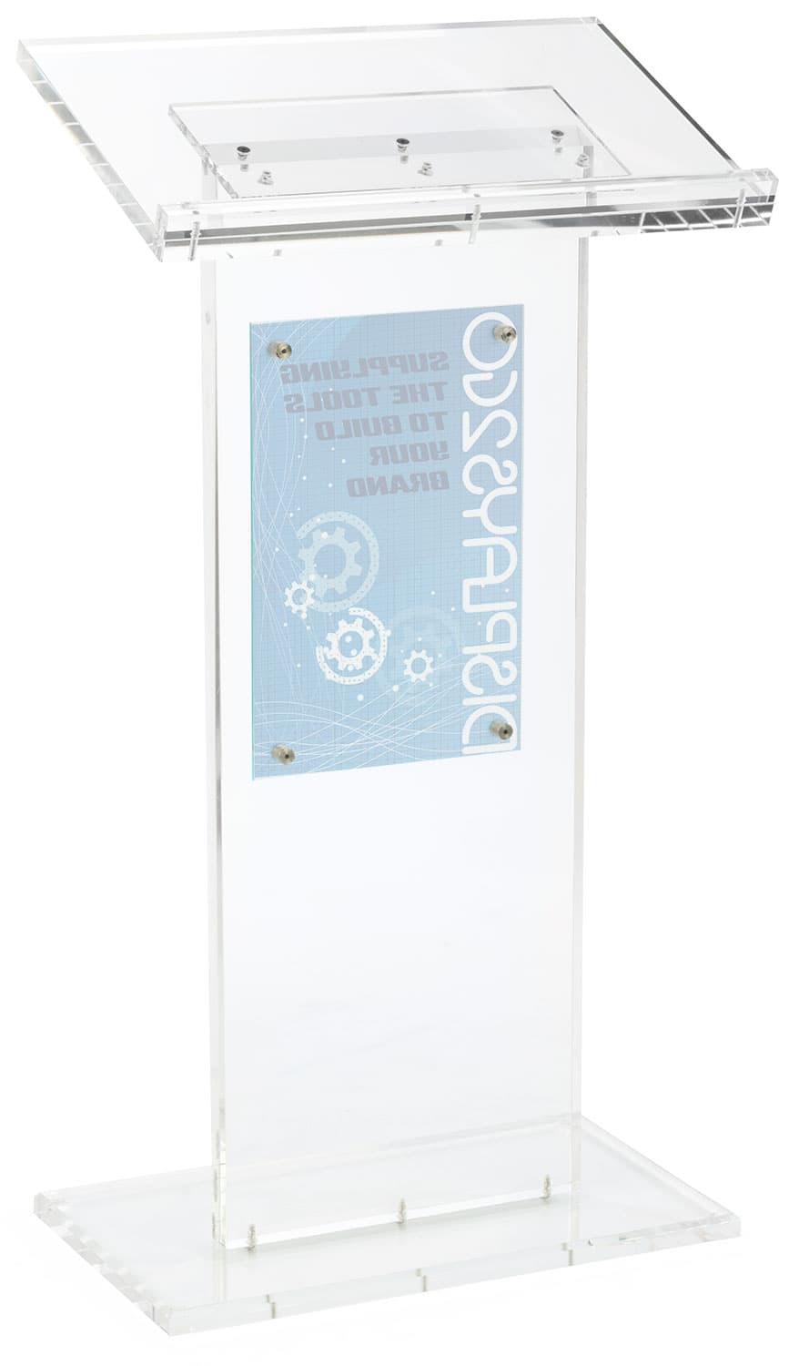 Transparent Podium has Feet for Prevent Scratching