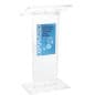 Podium, Floor Standing with 11 x 17 Sign Holder - Clear