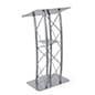 Truss Podium for Floor, Built-in Shelf, Curved, Aluminum and Steel