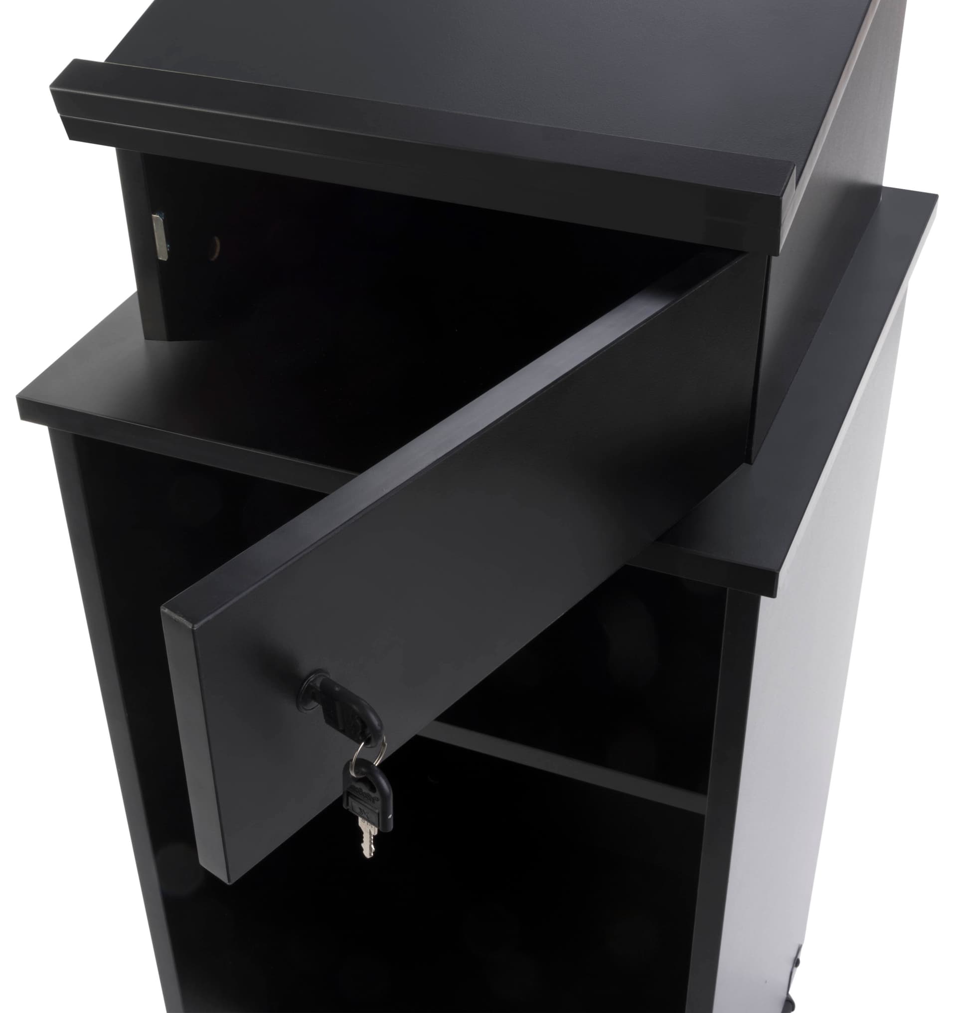Mobile Podium with Lockable Storage