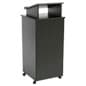 Podium for Floor, Elevated Reading Surface, Adjustable Shelf, Wheels