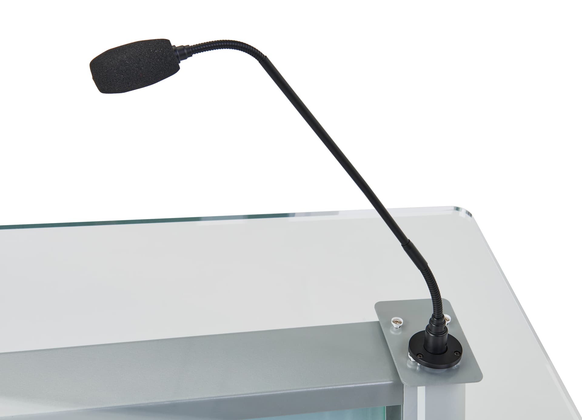 Gooseneck microphone for LDLECT podiums made from copper and metal