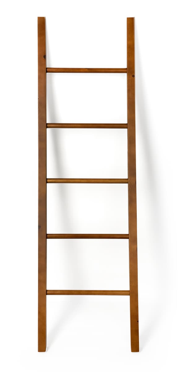 Non-slip feet leaning ladder rack