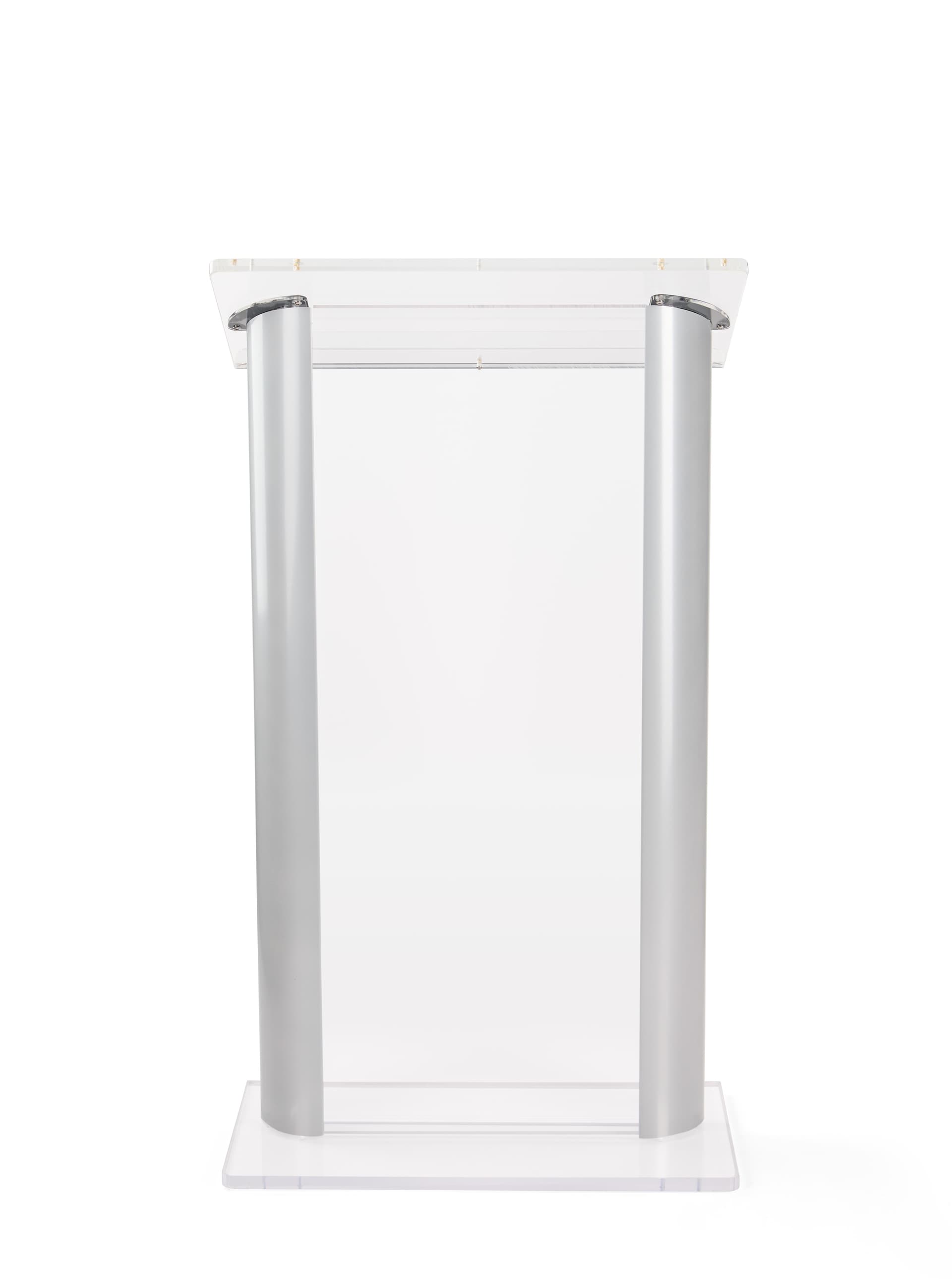 Clear acrylic podium with stable base