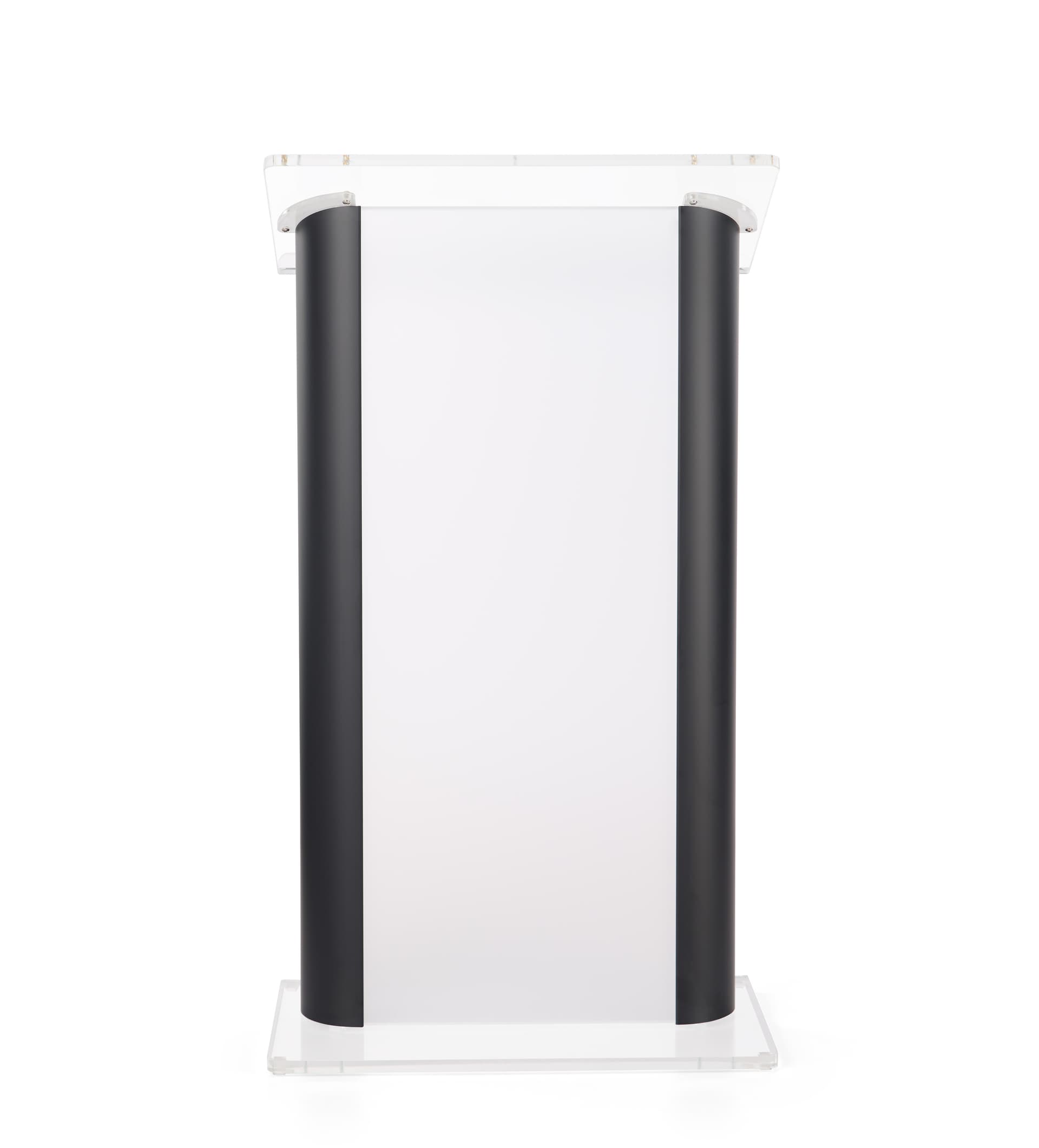 Acrylic and black podium with modern design