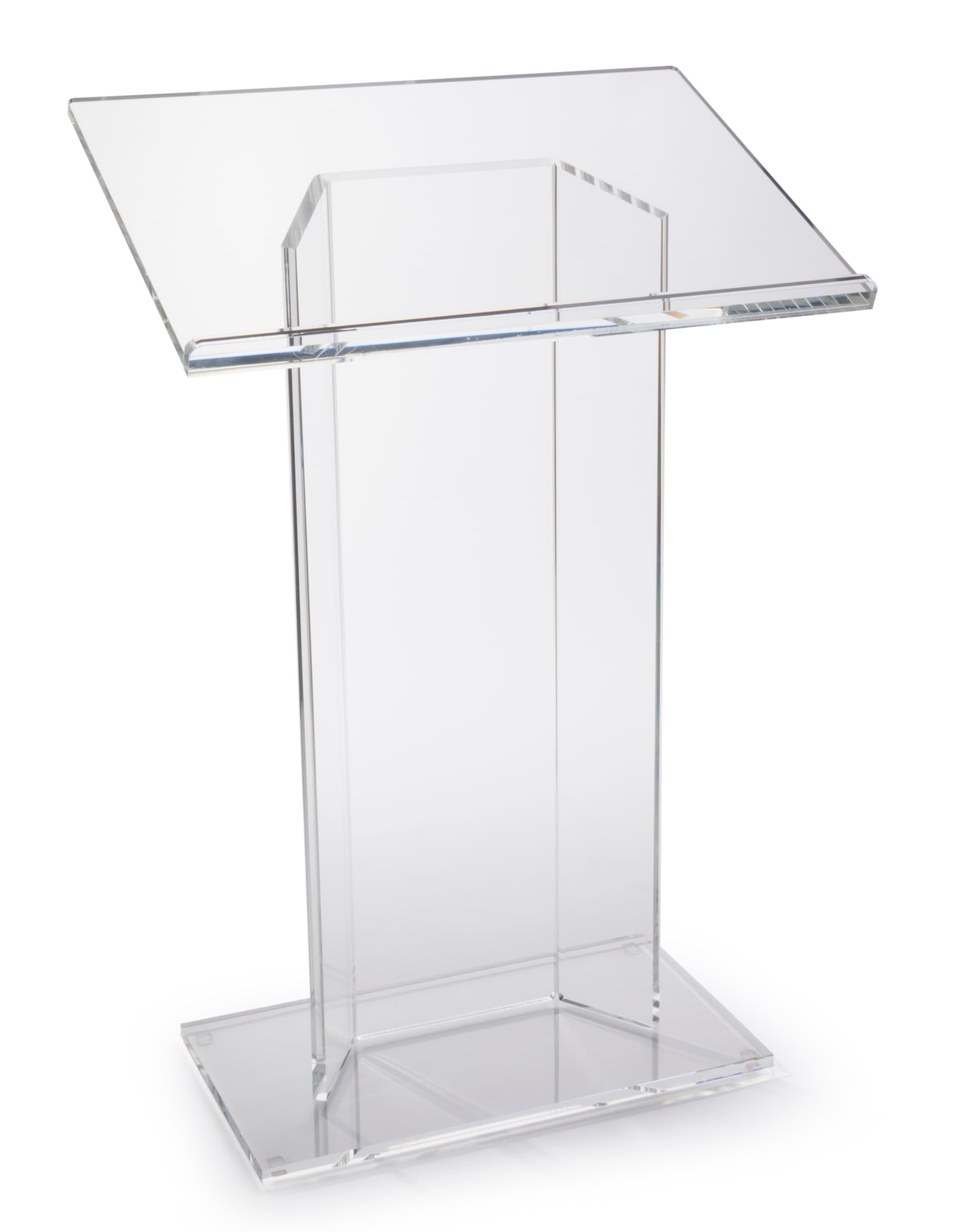 Large Top "CV" Acrylic Podium for Papers