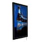 Wall Mounted Backlit Poster Frame, Snap Open, Illuminated