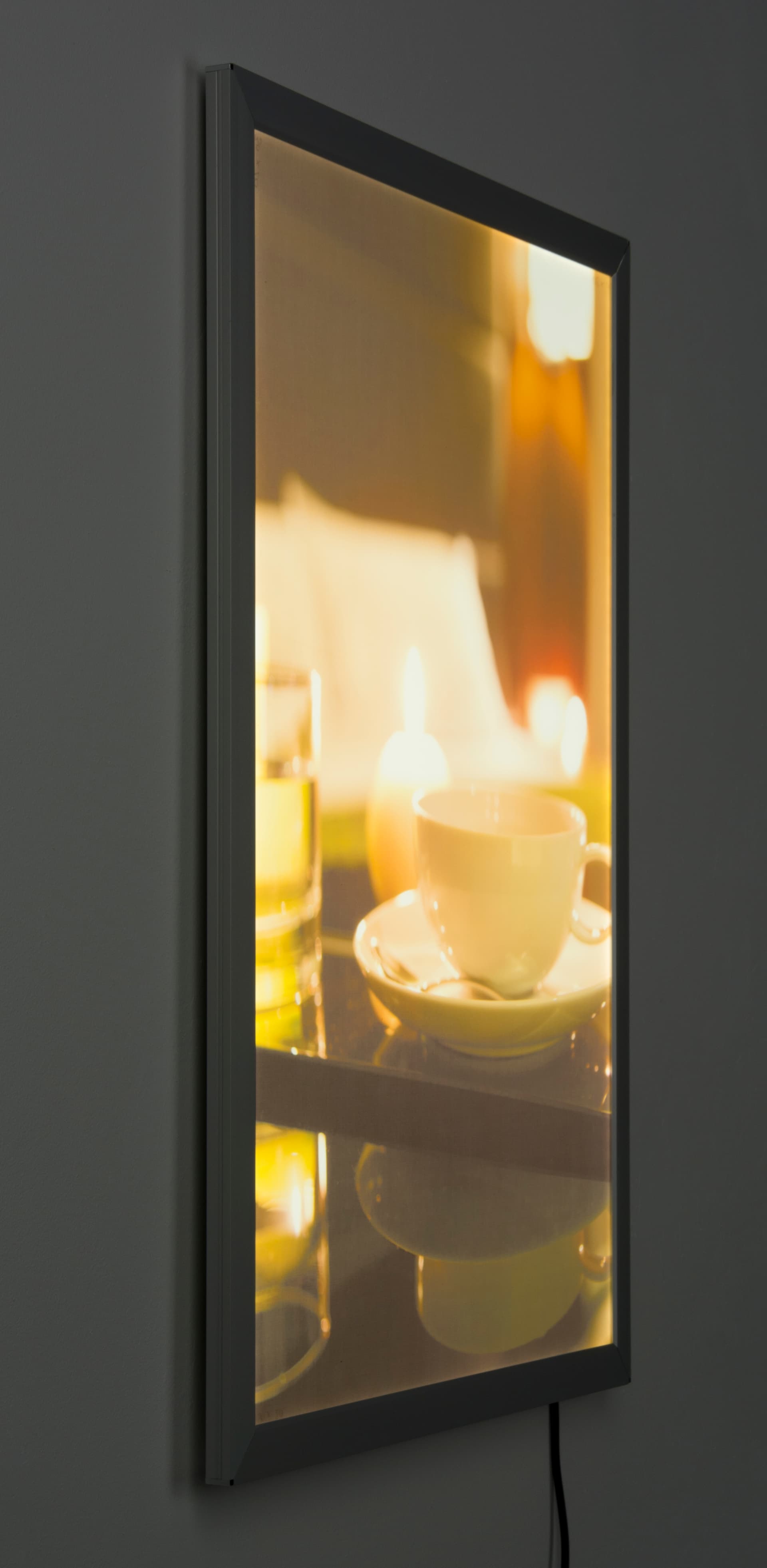 Silver 20 x 30 Light Box Frame with 11 Year Bulb Life