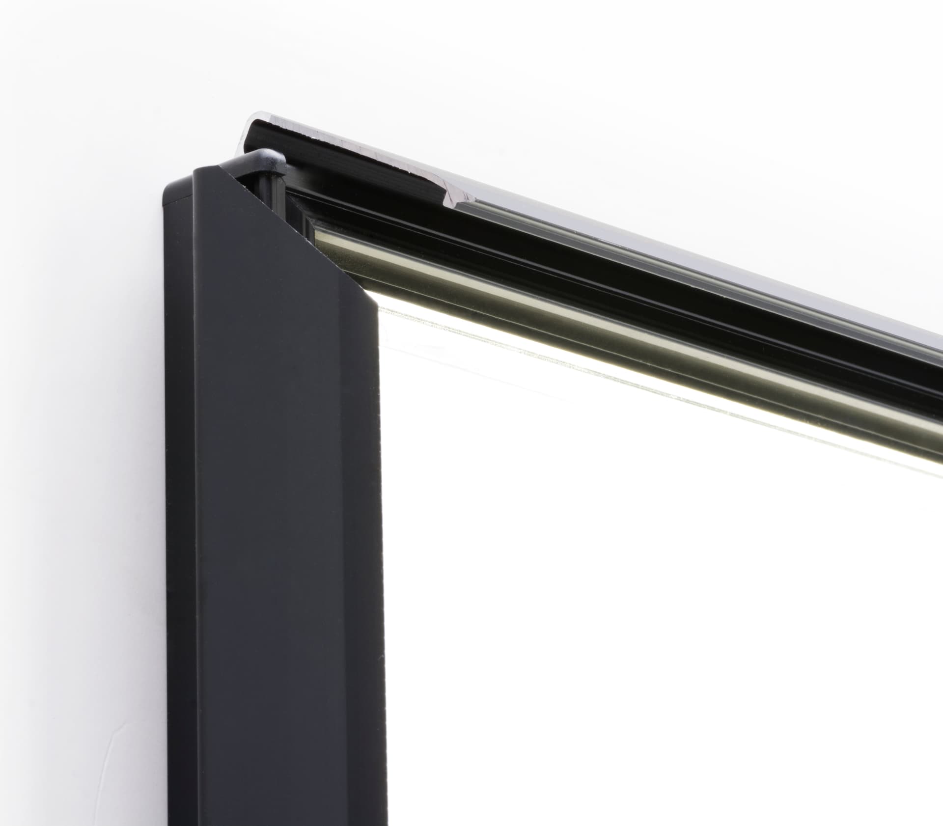 Black LED Movie Poster Case with Light Guided Back Panel