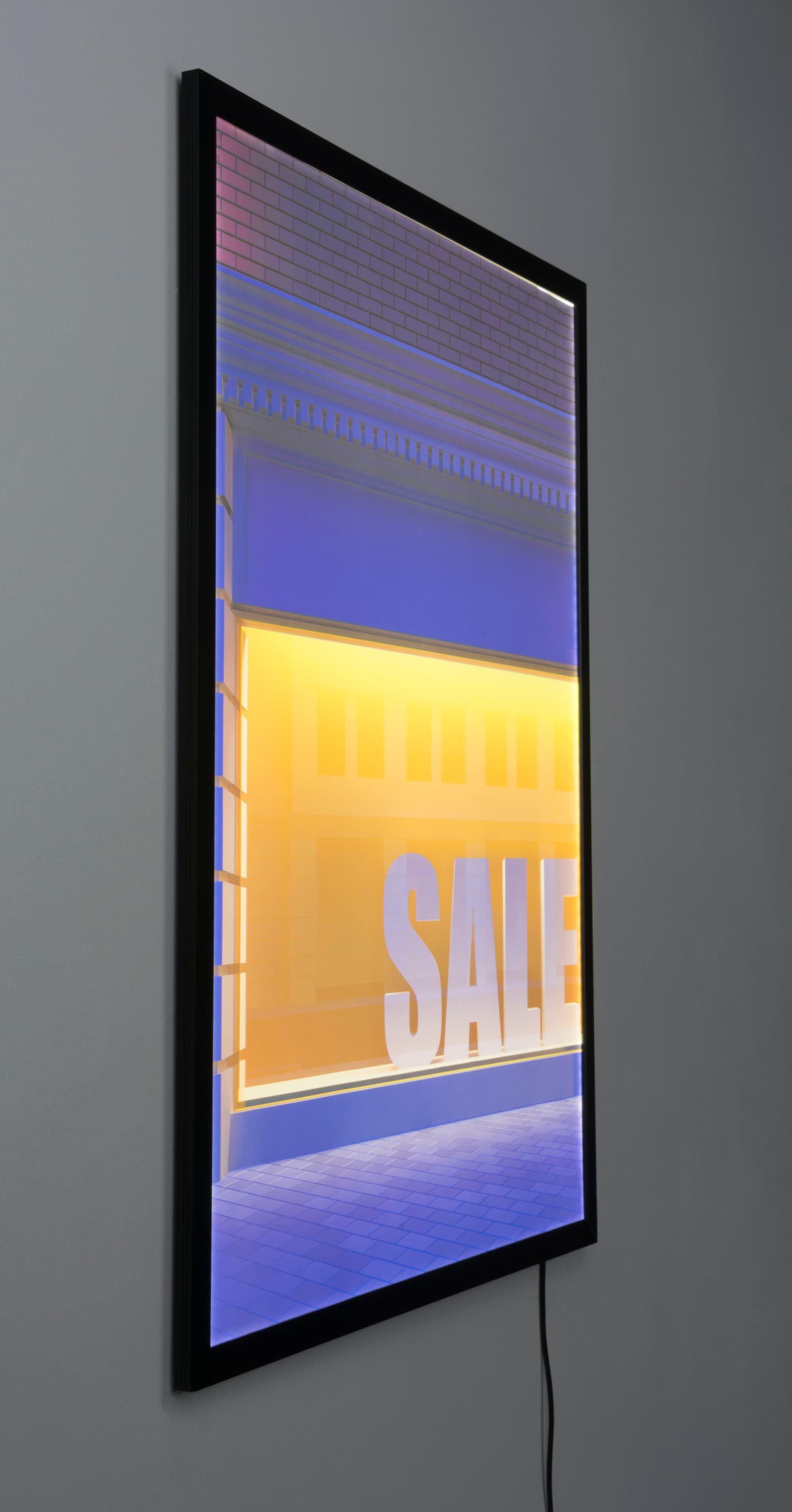 Wall Mounted Black 30 x 40 Illuminated Frame