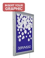 24" x 36" LED Outdoor Light Box Displayed Vertically or Horizontally Dual-Orientation 24" x 36" LED Outdoor Light Box