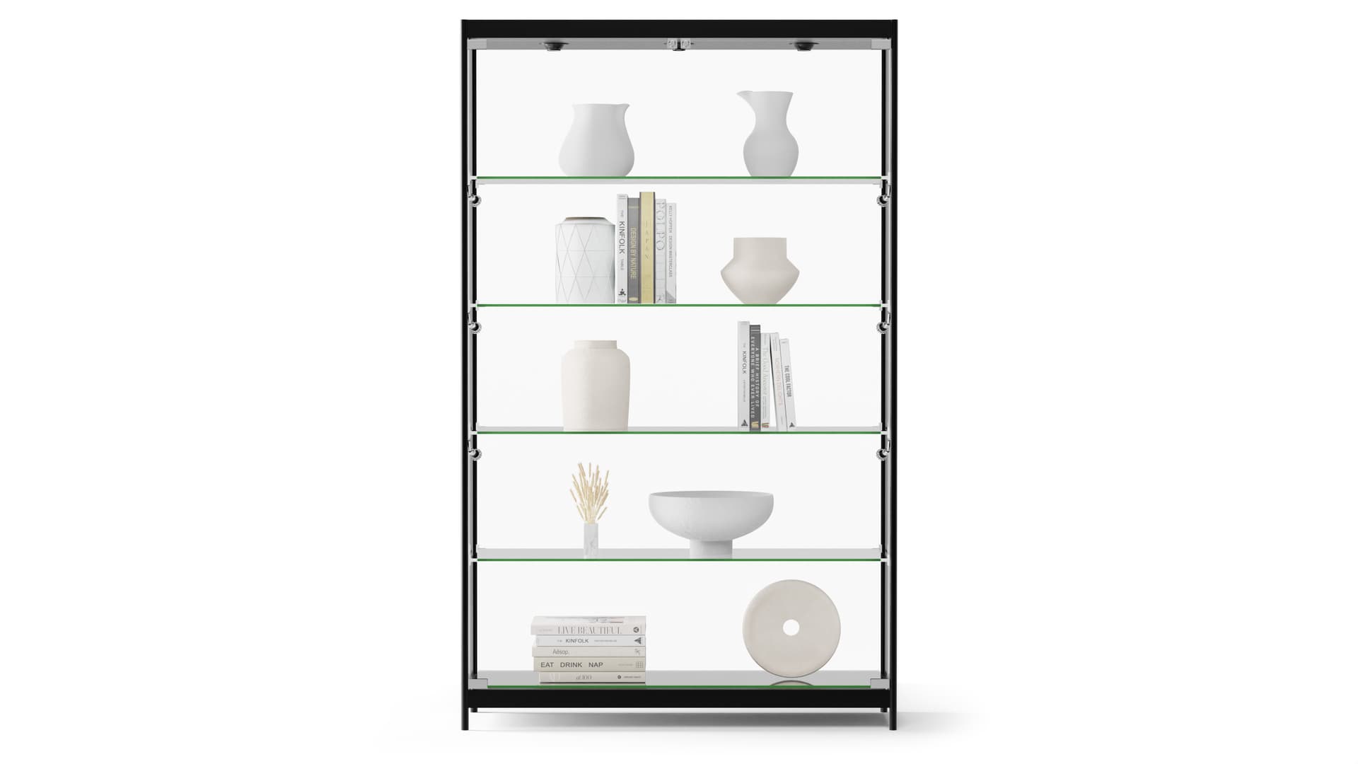 Modern LED Display Cabinet with Leveling Feet